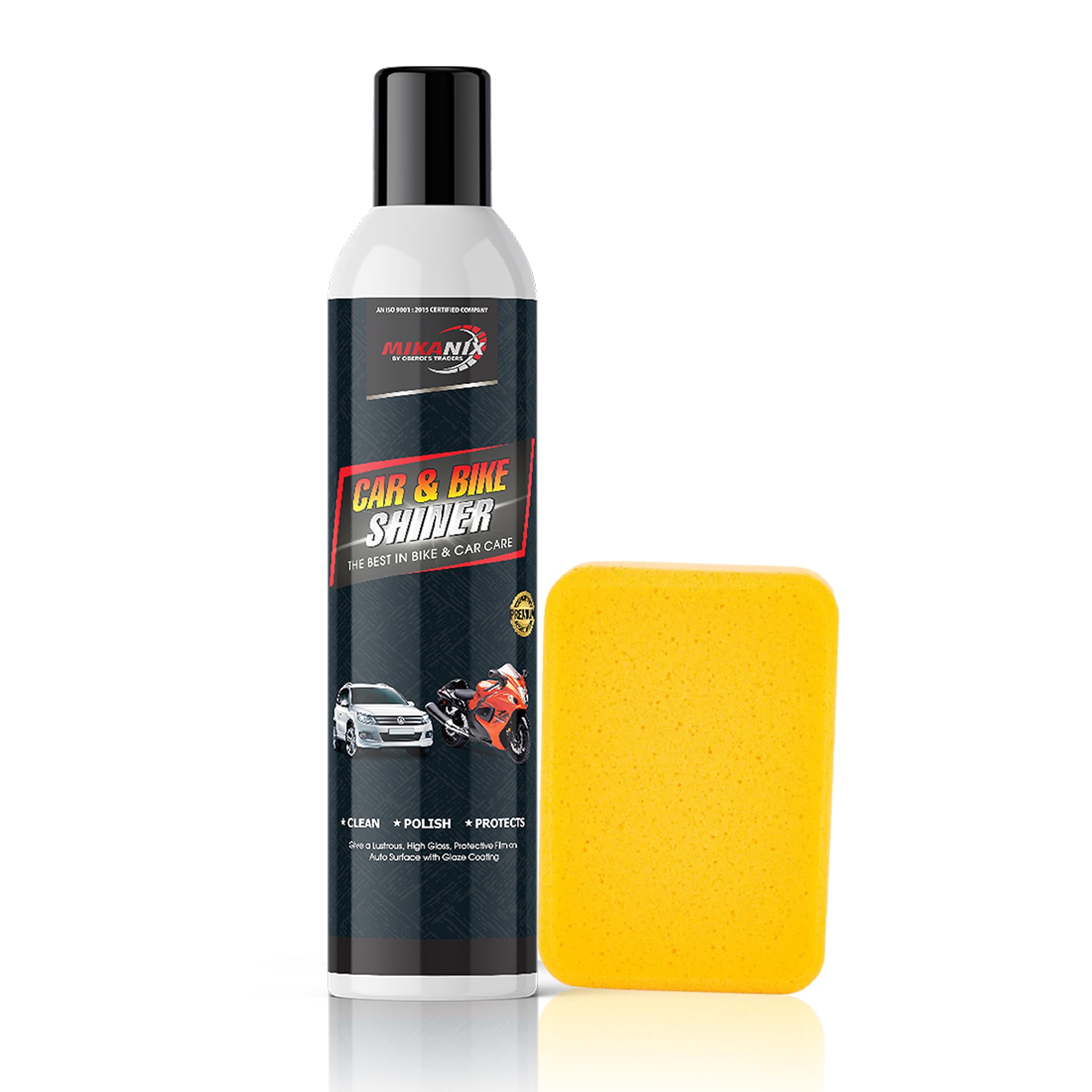 OBEROI'S TRADERS Foaming Bike and Car Shiner | Cleaner | Polish Spray | Removes Toughest Dirt & Road Grims for Interior & Exterior