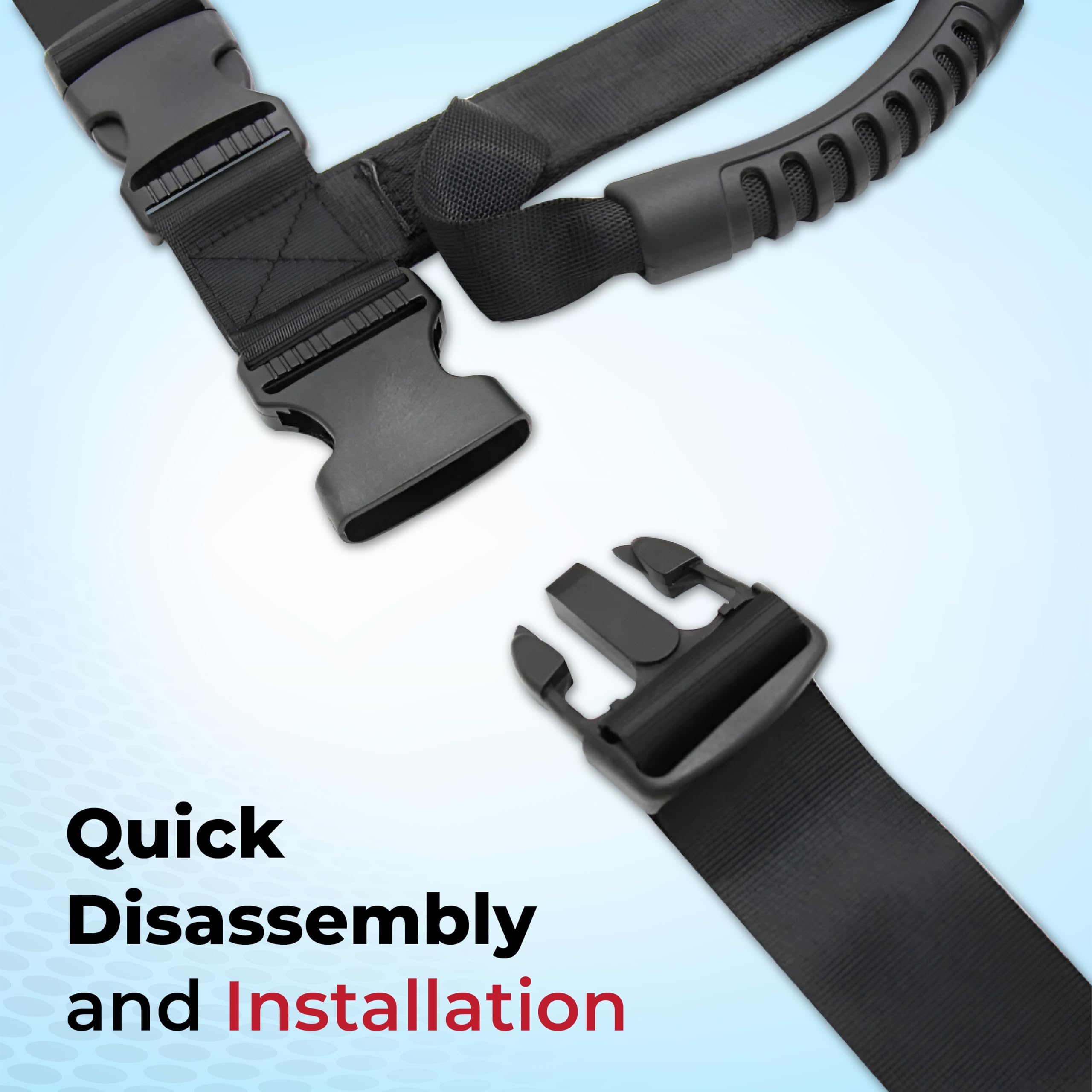 OBEROI'S TRADERS Universal Motorcycle Side Box Carrying Handle Strap | Heavy Duty Adjustable Luggage Lifter Belt for Side Luggage | Side Box Lifter for Bike Touring & Travel – Easy Grip Handle