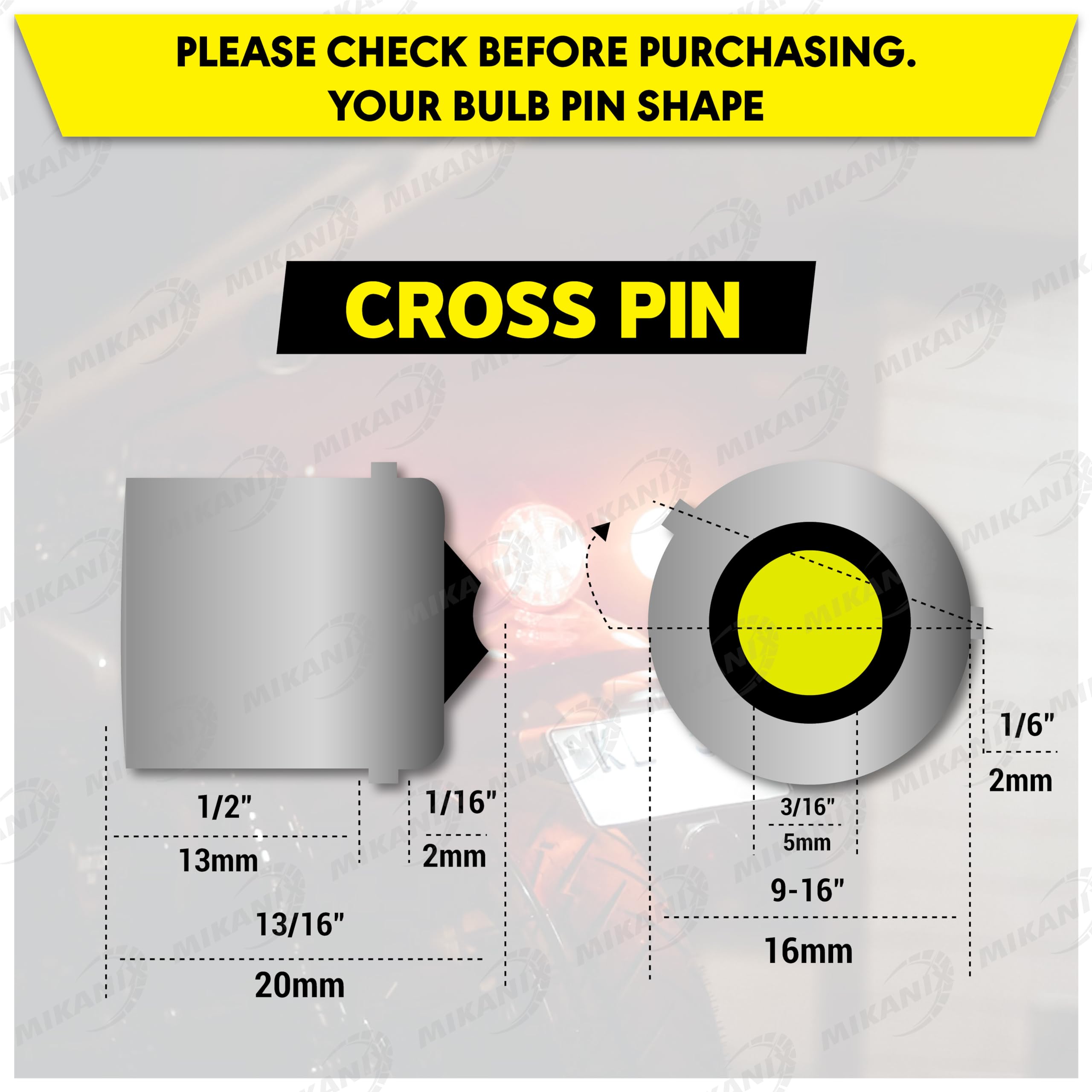 MIKANIX Universal Bike 360° LED Bulb/Hazard Indicator Flasher/Blinker Waterproof 16 Patterns Flasher Relay for LED/Bulb Indicators With Pattern Change Button/Switch