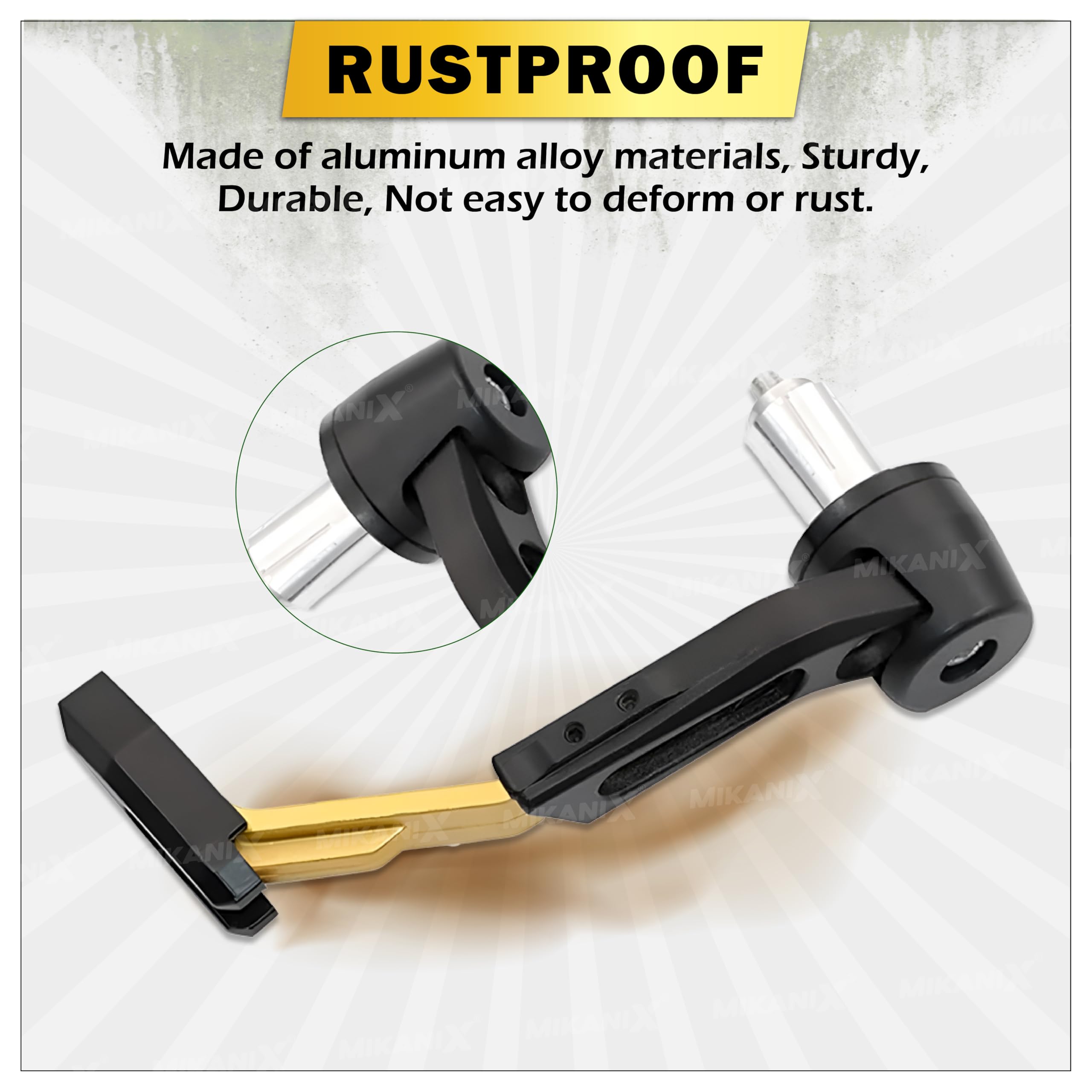 OBEROI'S TRADERS CNC Aluminium Motorcycle Handlebar Brake Clutch Lever Guard | Handle Bar End Protector | Handlebar Hand Guard Universal for All Bike