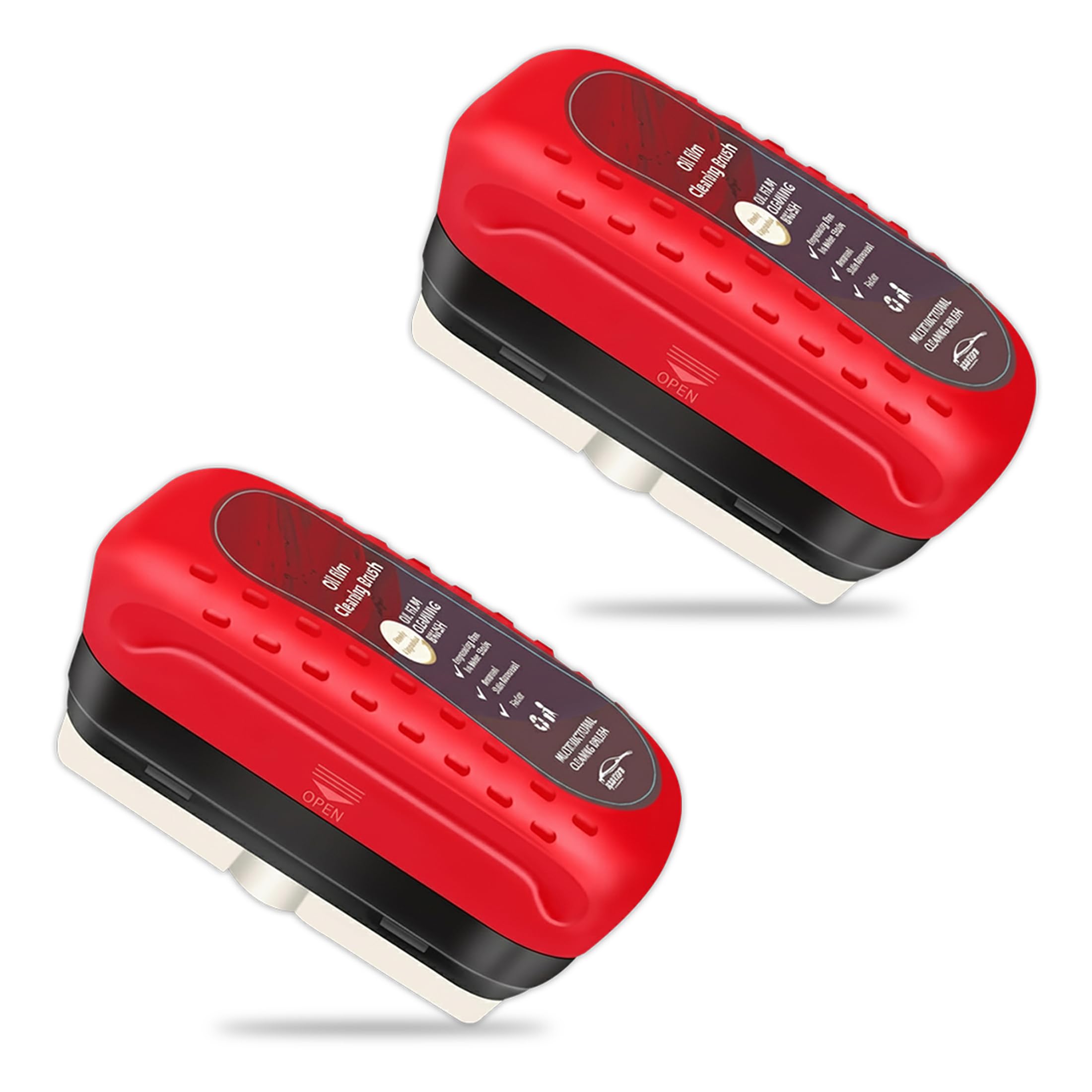 Car Glass Oil Film Remover Cleaning Brush | Automotive Windshield Cleaner Board | Powerful Oil Film Cleaner for Clear View, Anti-Glare, and Enhanced Driving Safety