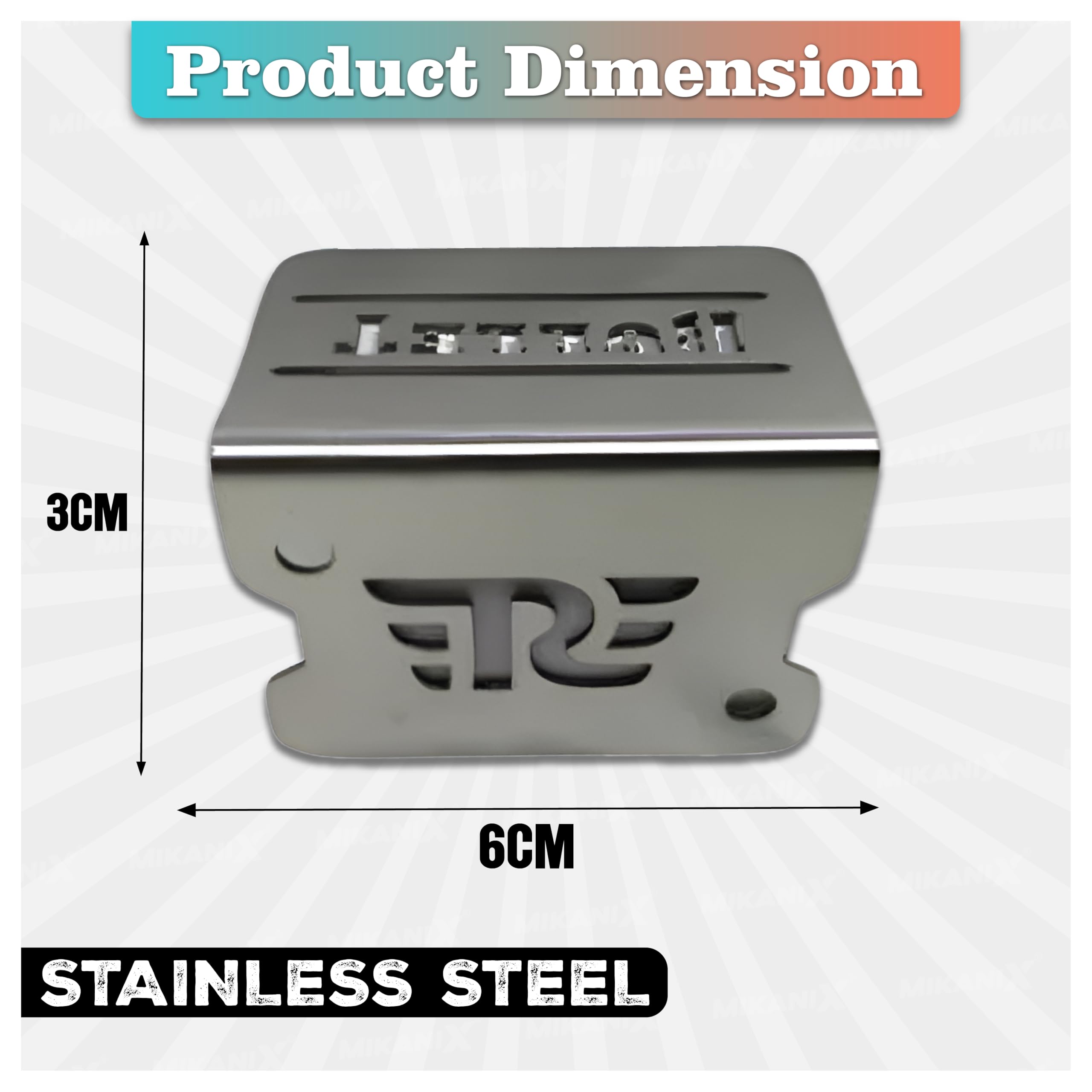 OBEROI'S TRADERS Stainless Steel Disc Brake Fluid Oil Reservoir Cap/Cover Oil Container Guard Compatible with All Royal Enfield Motorcycles