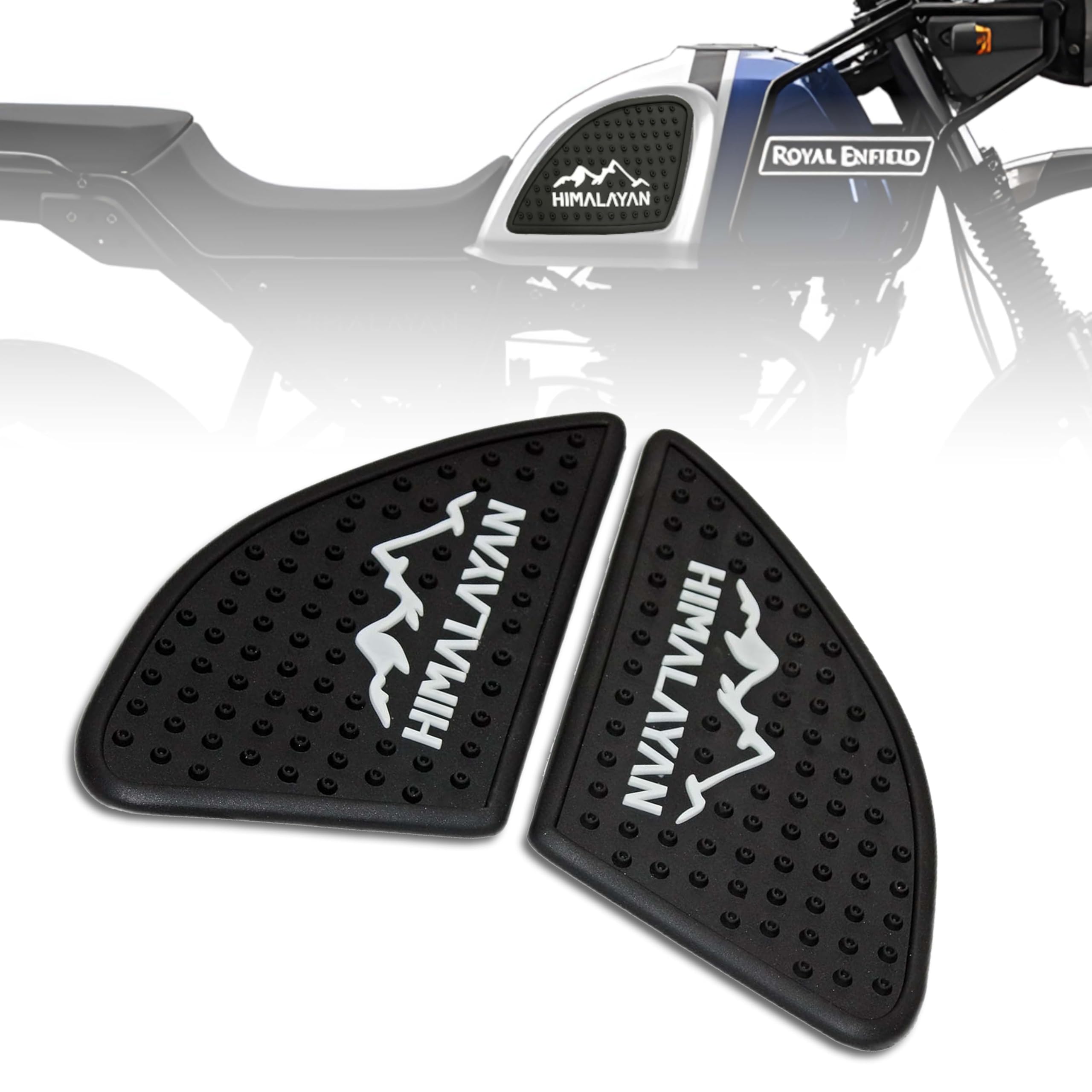 MIKANIX Anti Slip Silicone Tank Pad/Thai Pad Waterproof Sticker for Royal Enfield Himalayan