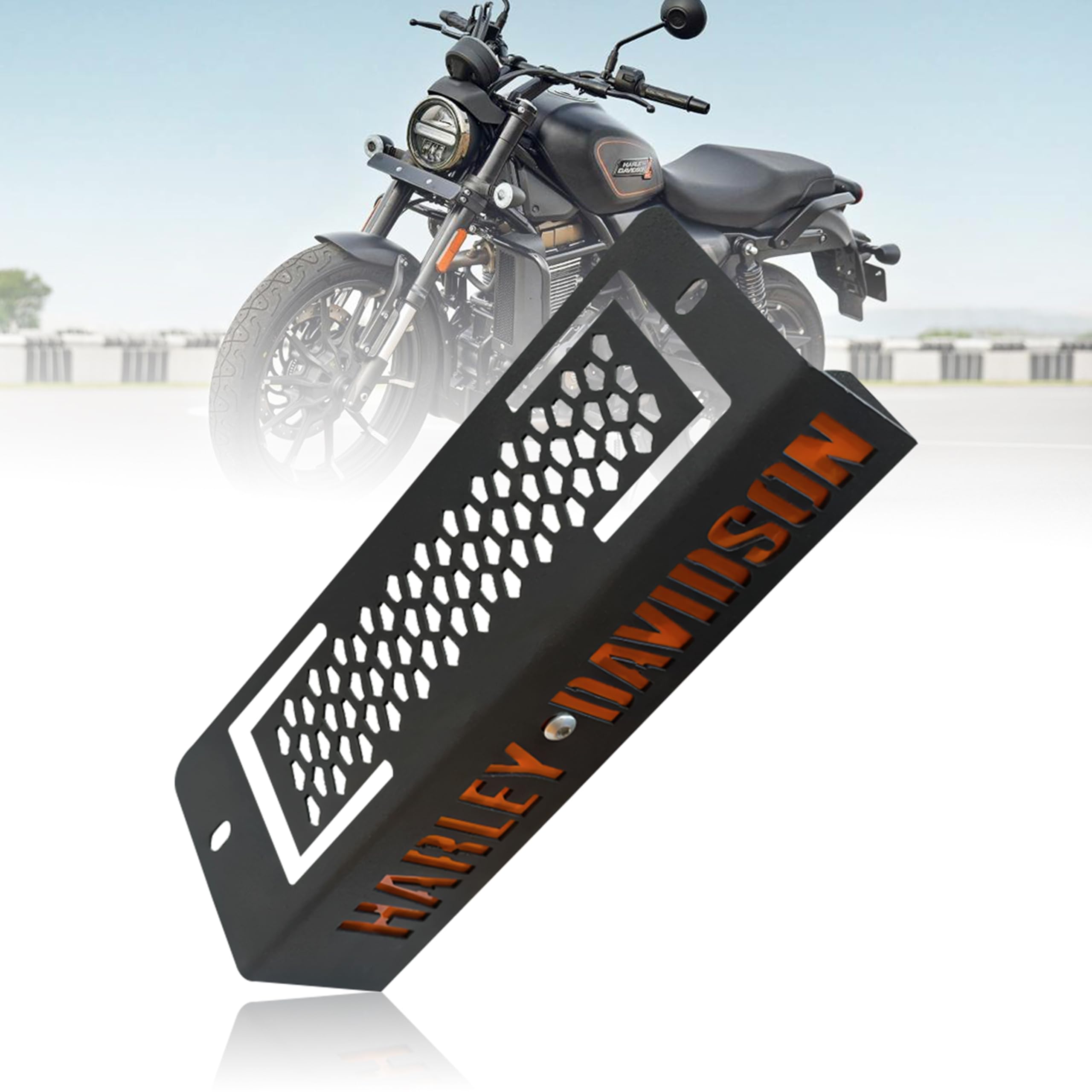 MIKANIX Stainless Steel Bike Radiator Guard Grill Protector Cover Compatible With Harley Davidson X440