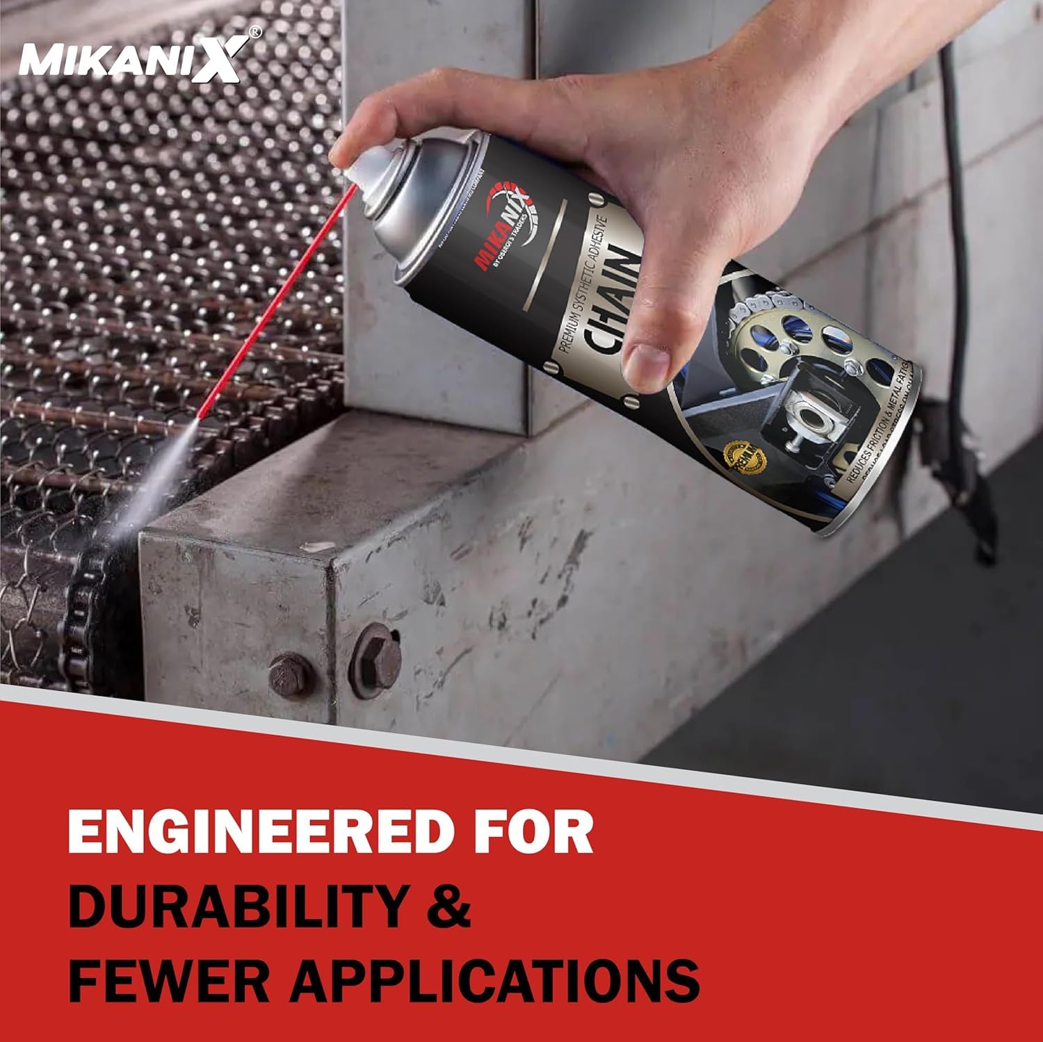 OBEROI'S TRADERS Combo Of Chain Lubricant + Chain Cleaner + Bike & Car Polish With Cleaning Brush Cleans | Shines & Protects Chain | Car Dashboard Interior & Exterior Cleaning (550 ml)