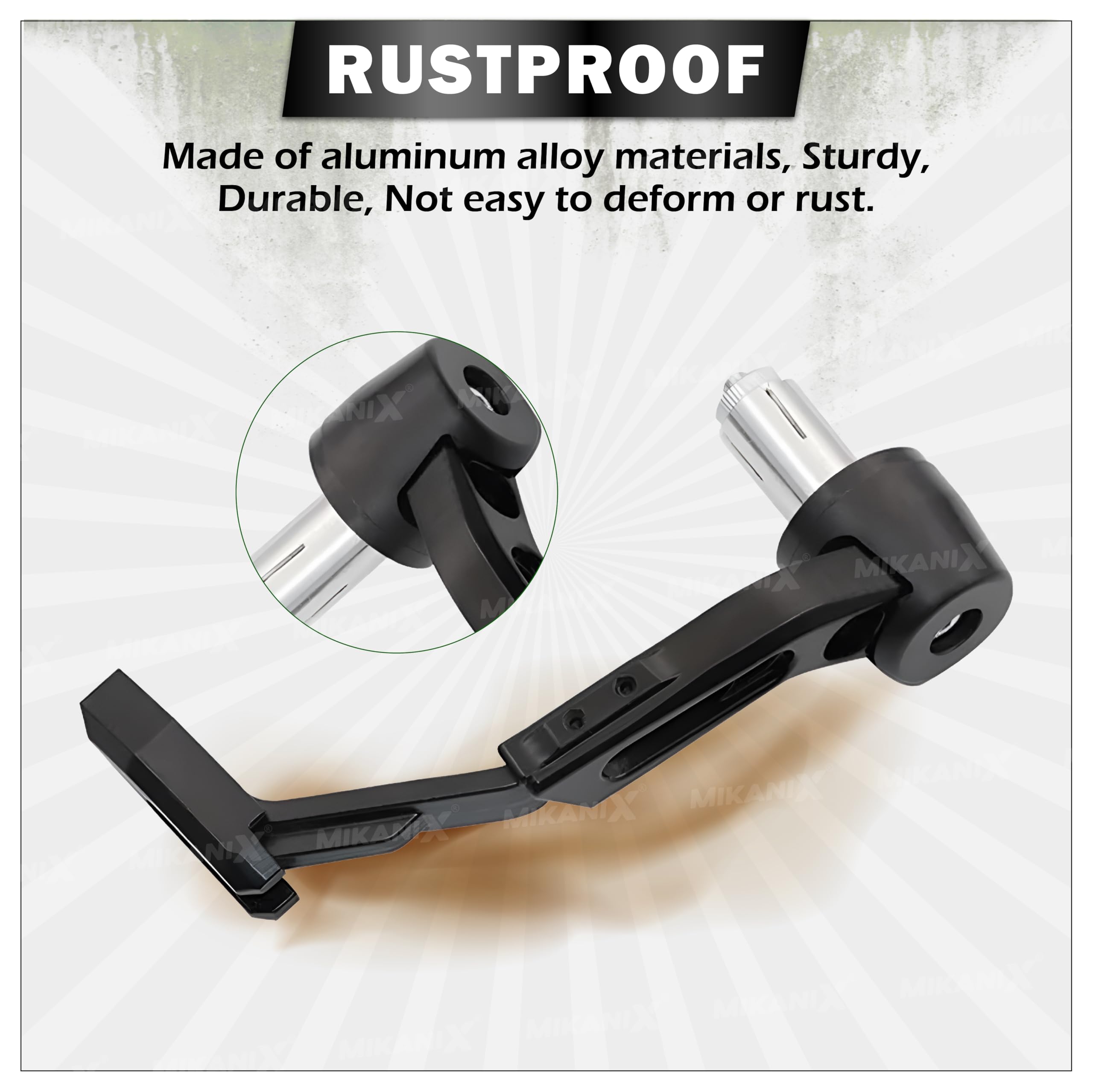 OBEROI'S TRADERS CNC Aluminium Motorcycle Handlebar Brake Clutch Lever Guard | Handle Bar End Protector | Handlebar Hand Guard Universal for All Bike