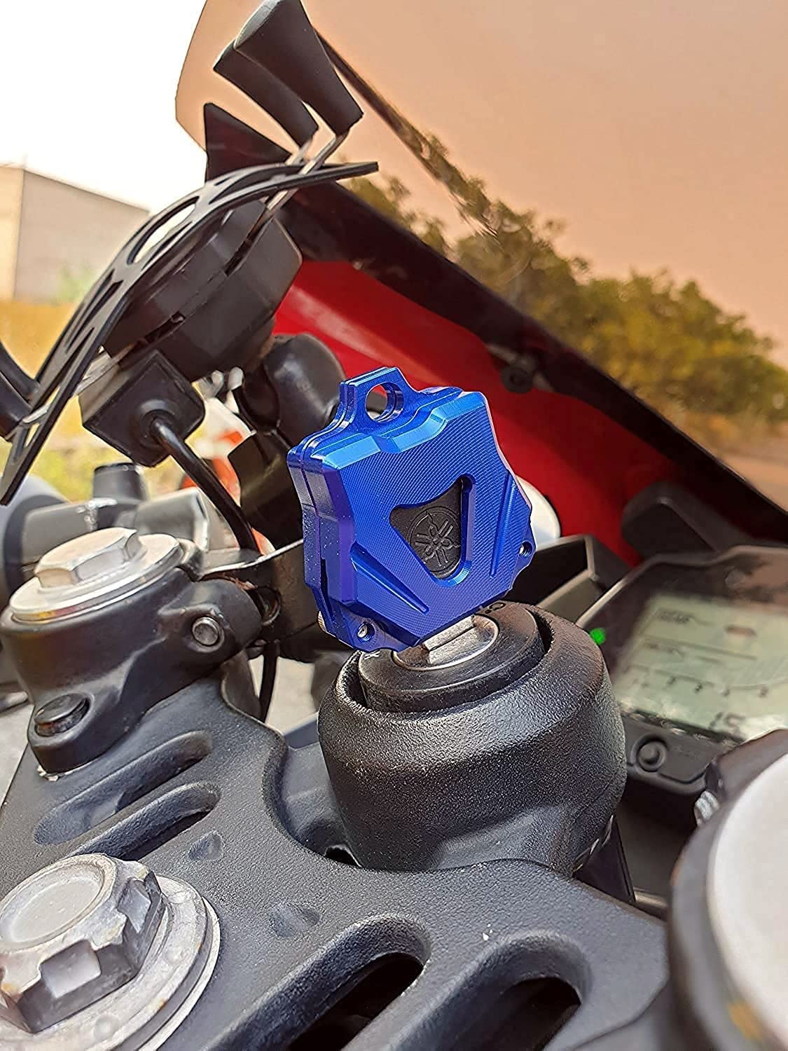 OBEROI'S TRADERS CNC Aluminum Bike Key Case Cover / Key Ring Shell For R15 V3 V2 V1