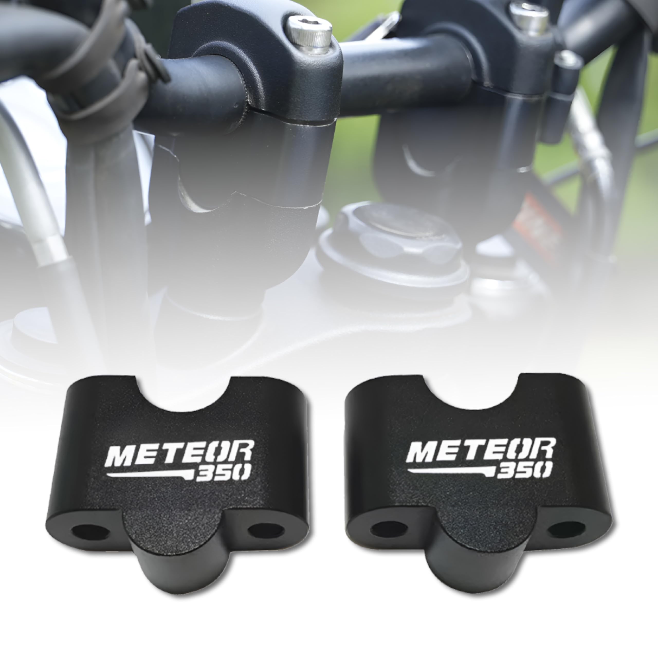 OBEROI'S TRADERS Bike Handlebar Height Riser | Handle Height Raiser Clamp Compatible with Royal Enfield Meteor 350