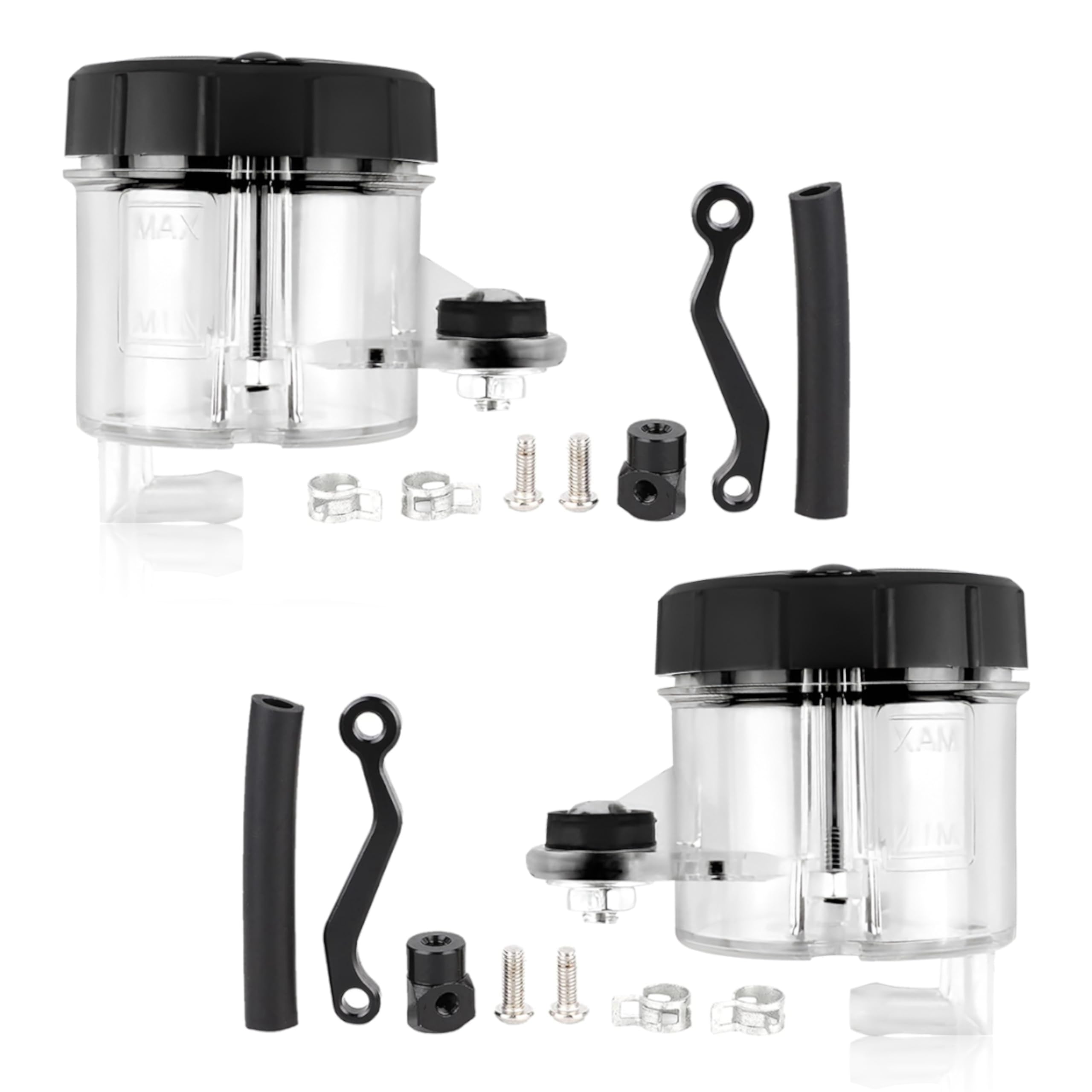 OBEROI'S TRADERS Universal Motorcycle Disc Brake Clutch Oil/Fluid Reservoir Can Cup Container (Transparent)