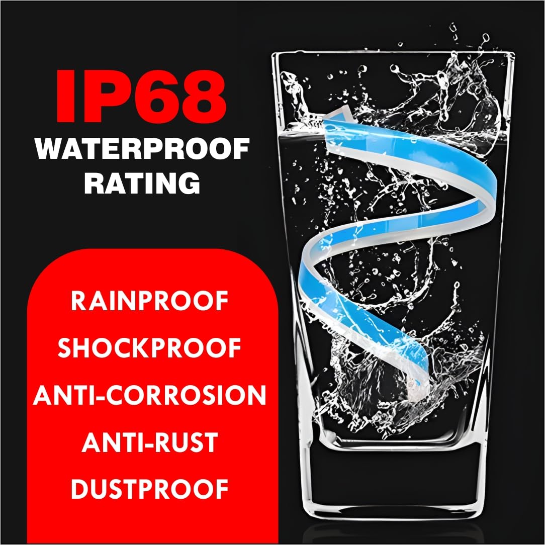 MIKANIX Premium Flexible Dual Color Headlight DRL Daytime Running Light Tube Guide Car LED Strip For Trunk/Dicky/Boot/Tail Lights Streamer Brake Turn Signal Light