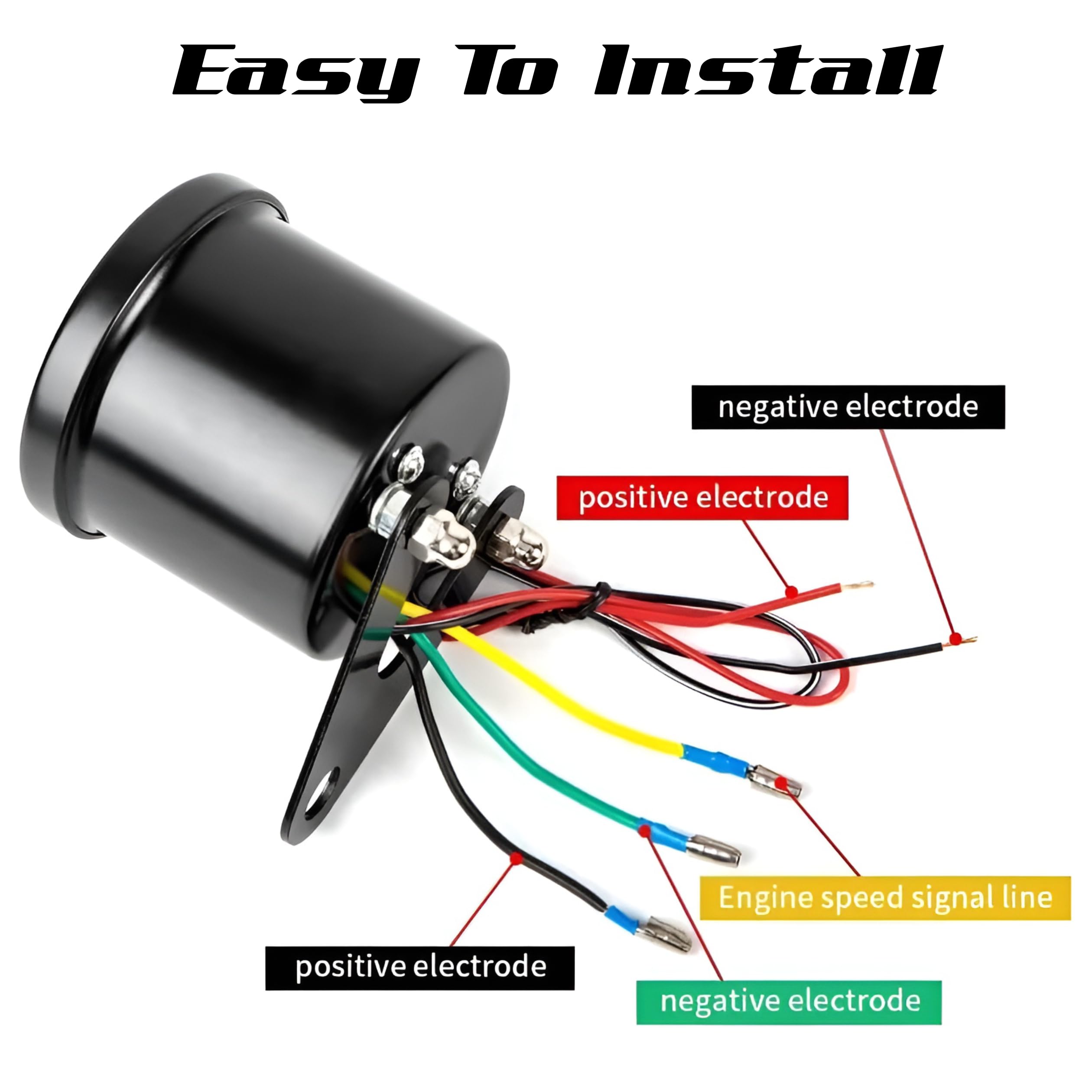 OBEROI'S TRADERS Motorcycle Analog Rpm Speedometer With Led Backlight Universal For All Bikes
