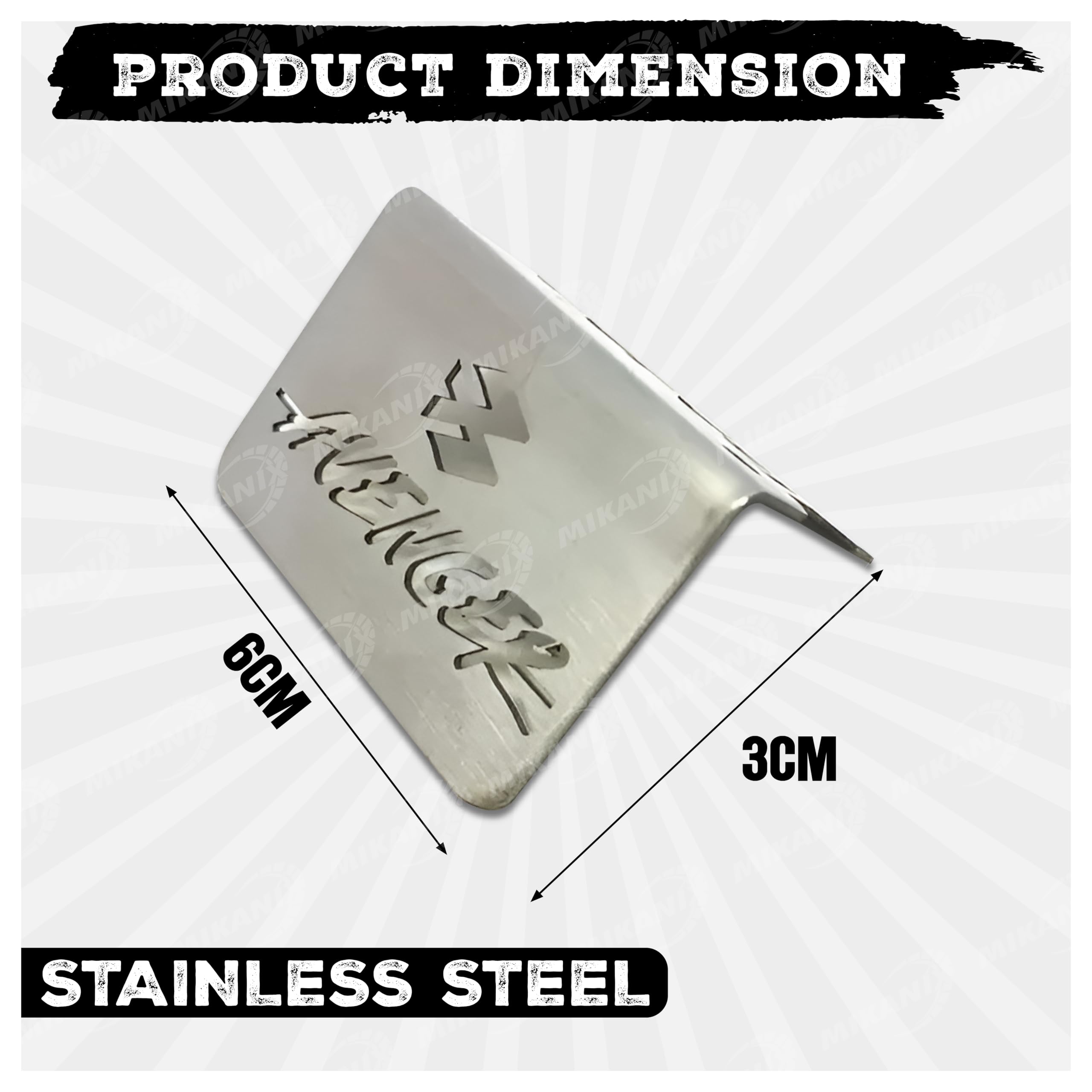 OBEROI'S TRADERS Stainless Steel Disc Brake Fluid Oil Reservoir Cap/Cover Oil Container Guard Compatible with Bajaj Avenger Bike