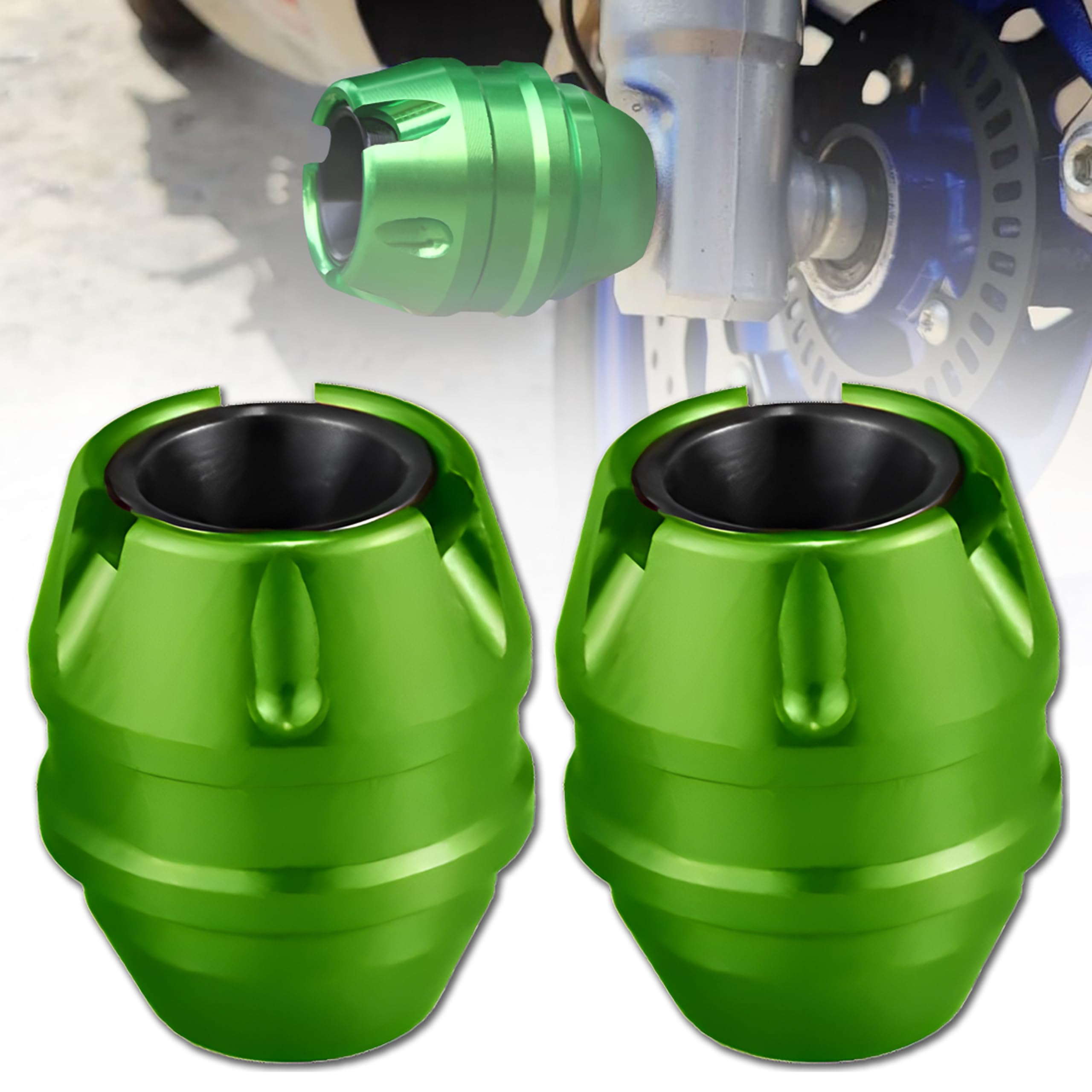 MIKANIX Universal Motorcycle Front Fork Slider | Wheel Frame Slider | Axle Protector Bike Crash Guard for All Bikes