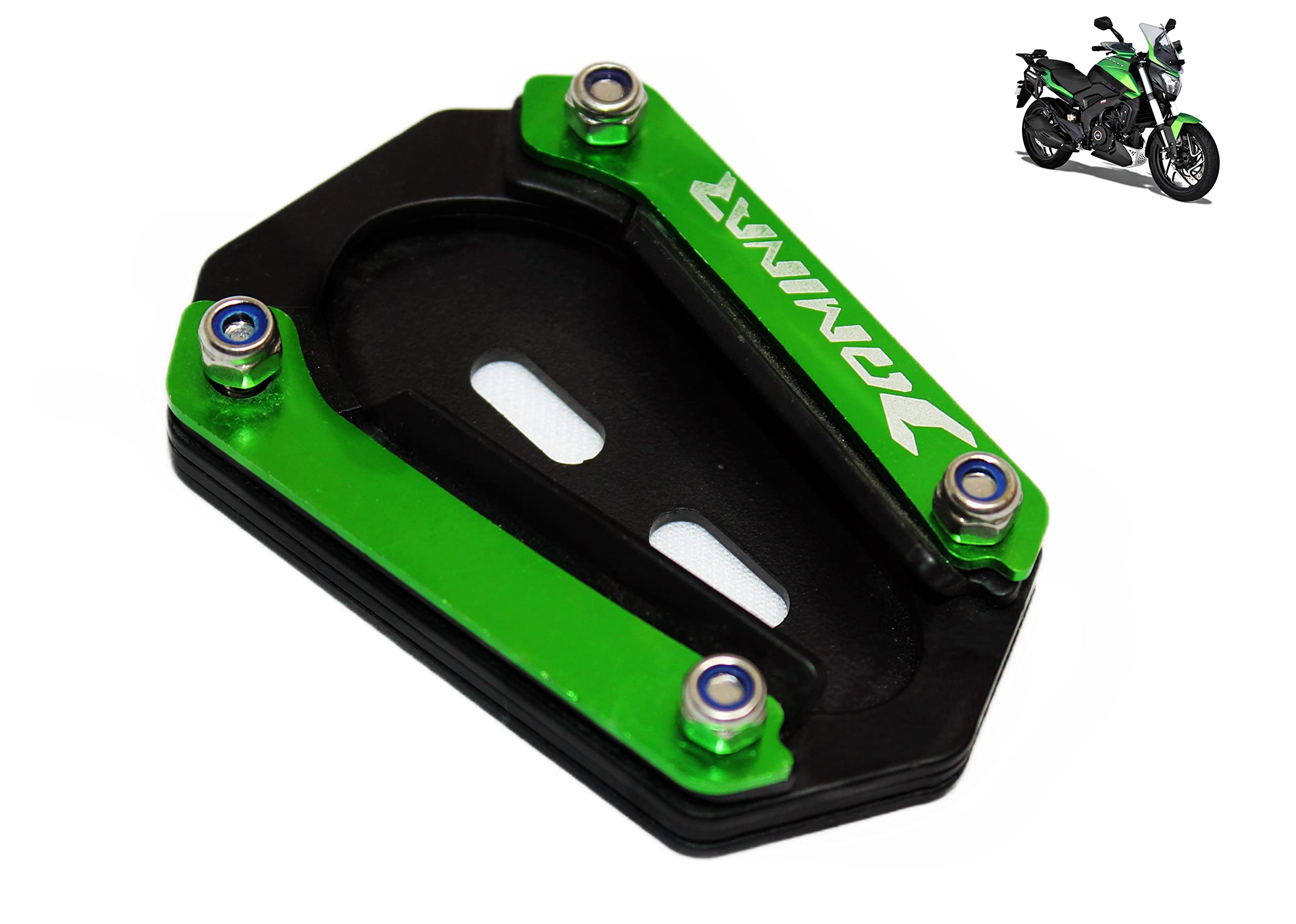 MIKANIX Premium Stainless Steel Side Stand Extender Compatible with/for Bajaj Dominar 250/400