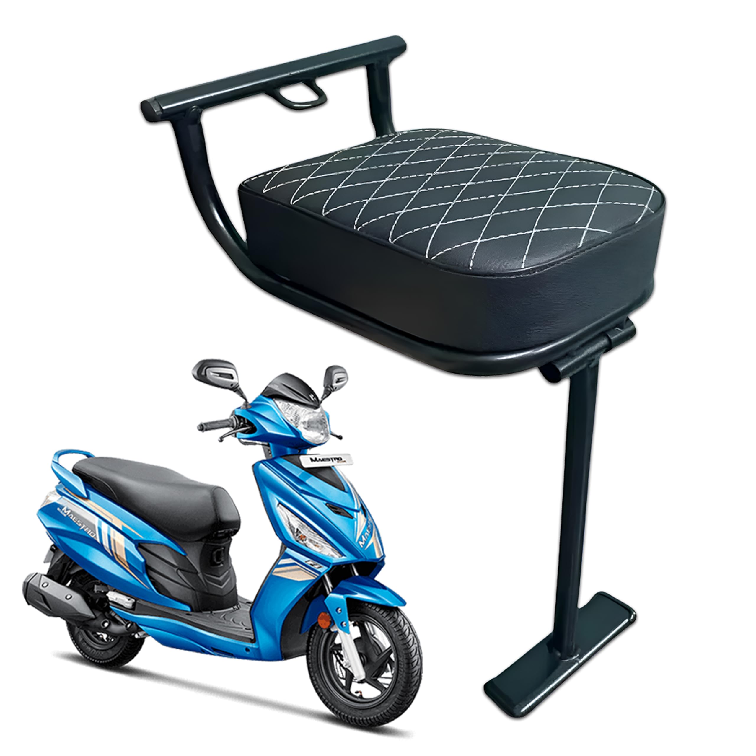 Mikanix Baby Seat for Scooty | Foldable | Safety & Comfort Ride for Hero Mestro Variants