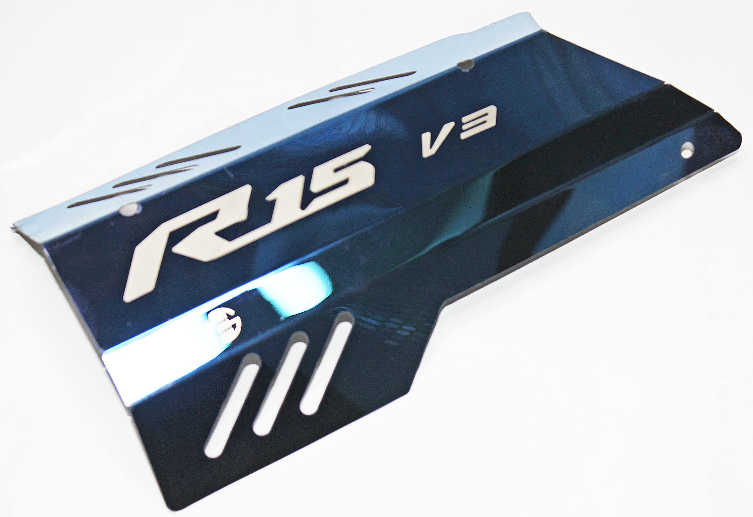 MIKANIX Premium R15 Exhaust Muffler Protector, Heat Shield Cover Guard, Anti-Scalding Cover fit Yamaha YZF R15 V3 Bike Exhaust Heat Shield