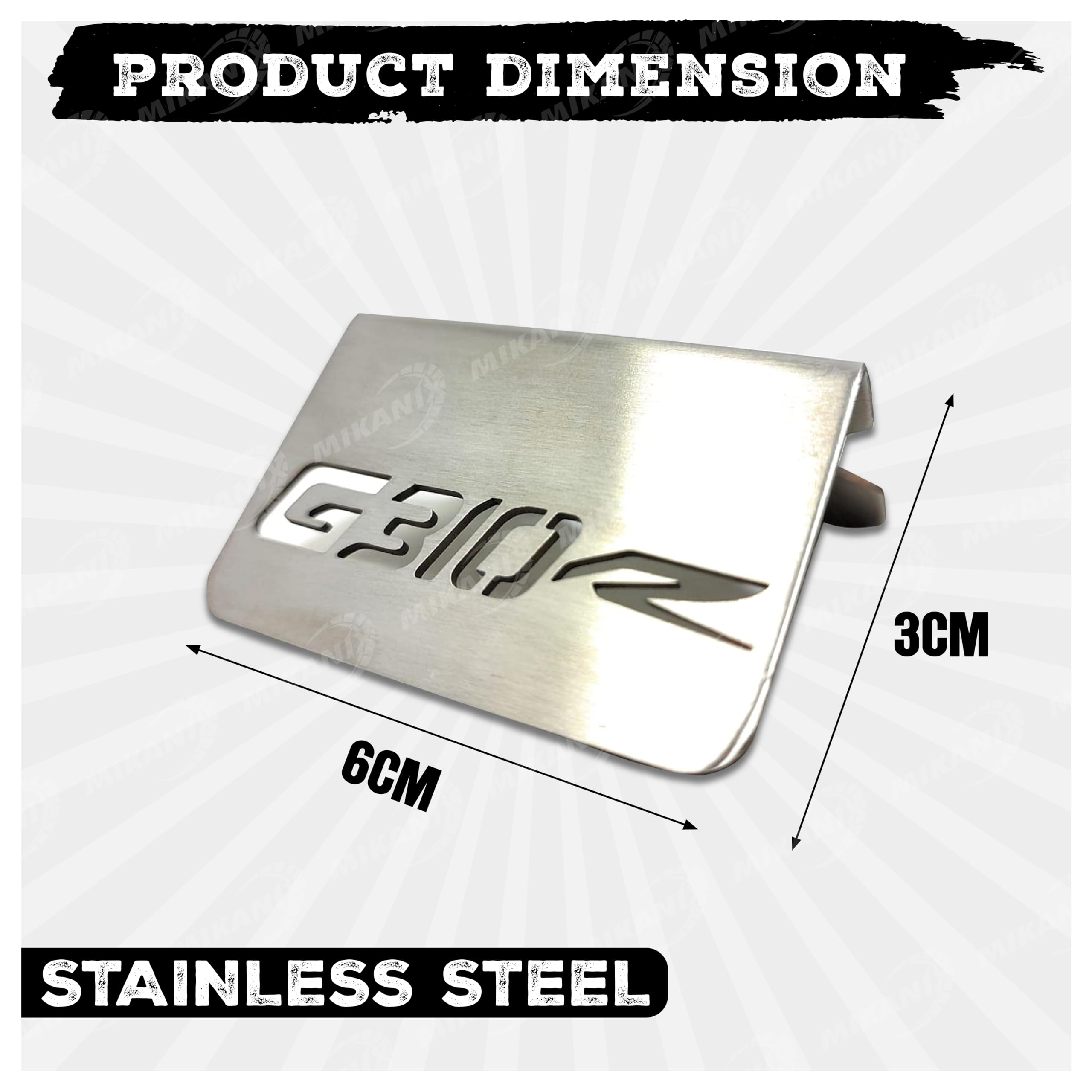 OBEROI'S TRADERS Stainless Steel Disc Brake Fluid Oil Reservoir Cap/Cover Oil Container Guard Compatible with BMW G310 R