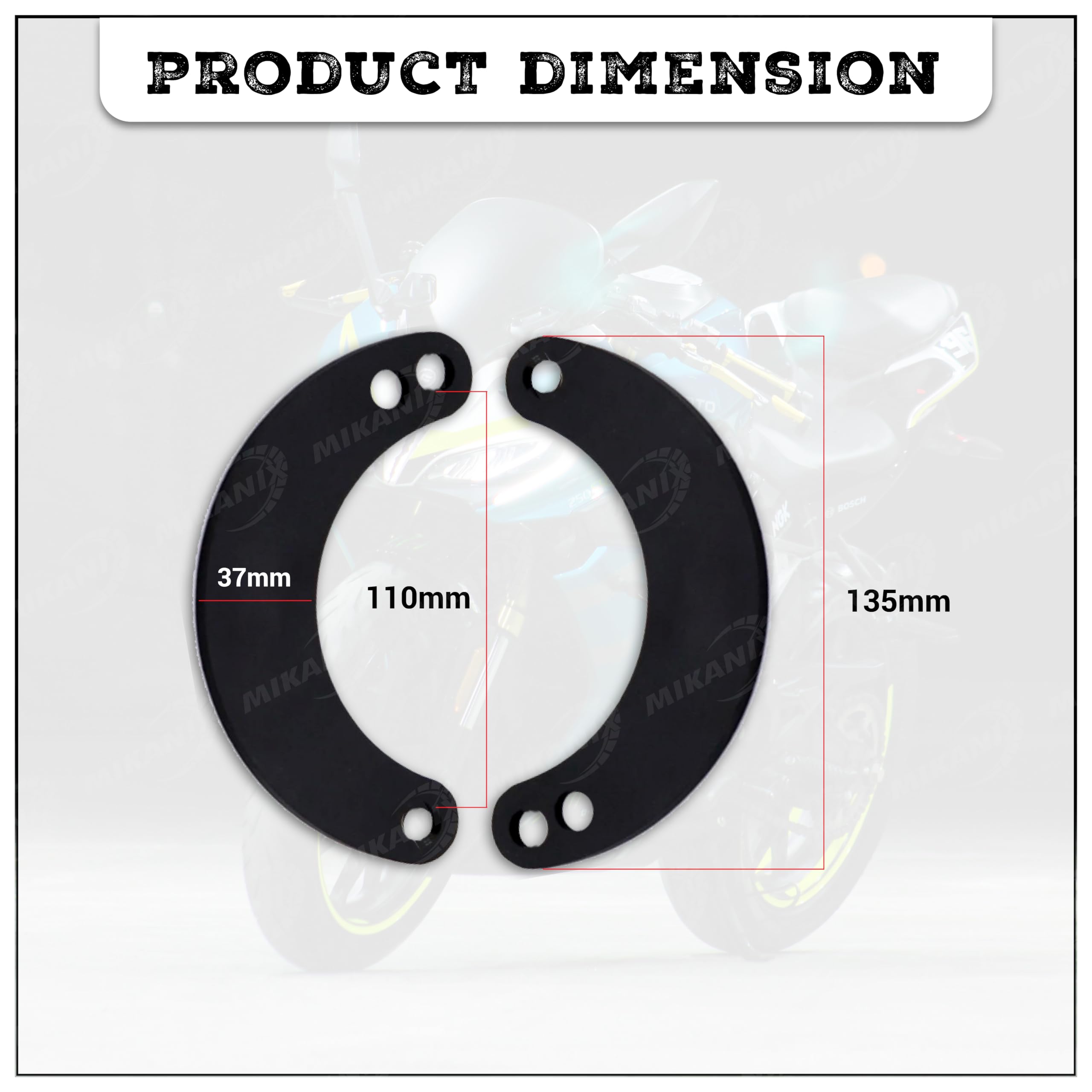 MIKANIX Bike Seat Height Adjustable Lowering Kit for R15 V3 | V4 | M & MT-15 Fairing Kit