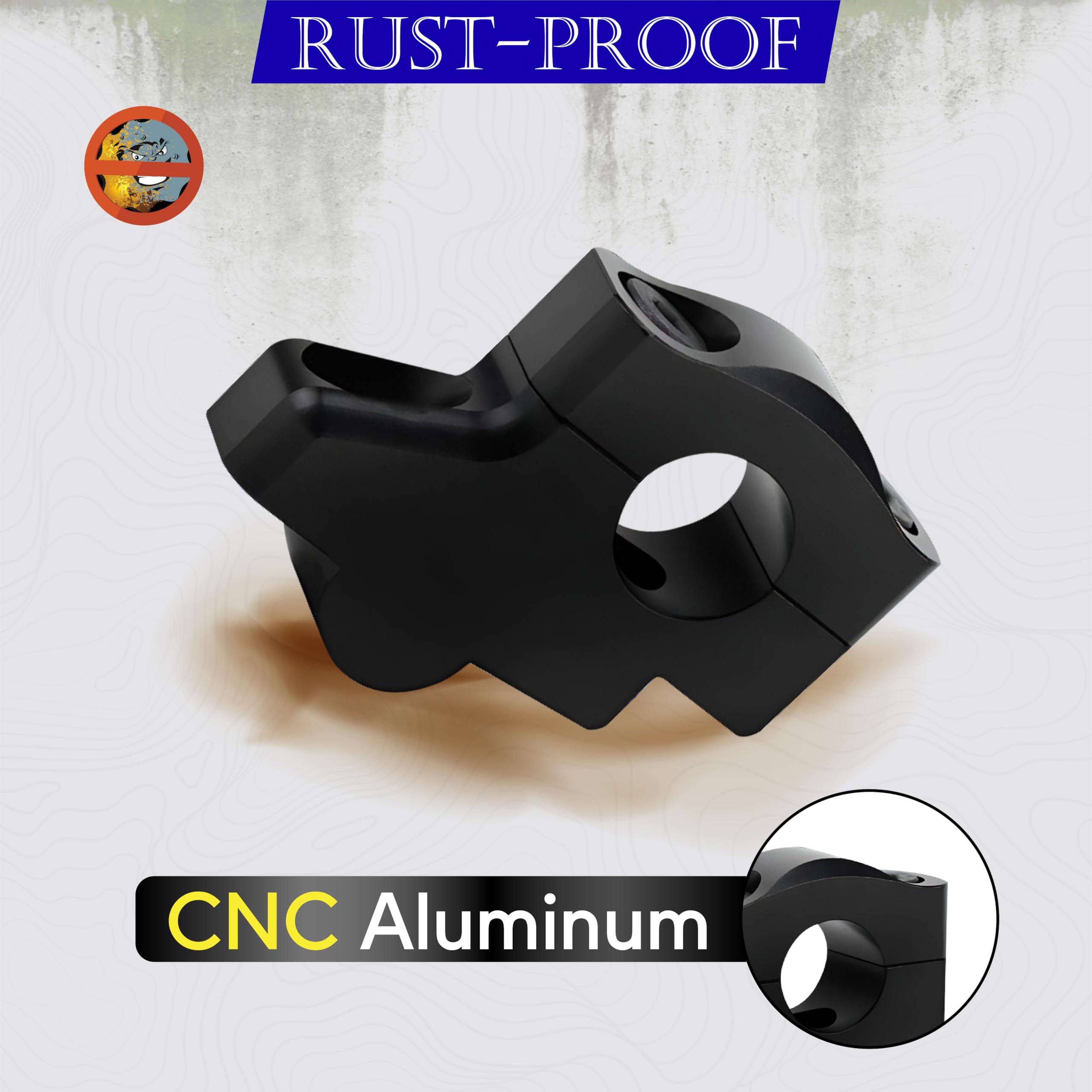 MIKANIX Pull-Back Handle Riser Black | Ergonomic Handlebar Lift & Setback Clamp Kit | CNC Aluminum Riser | Universal Fit for Bikes & Motorcycles