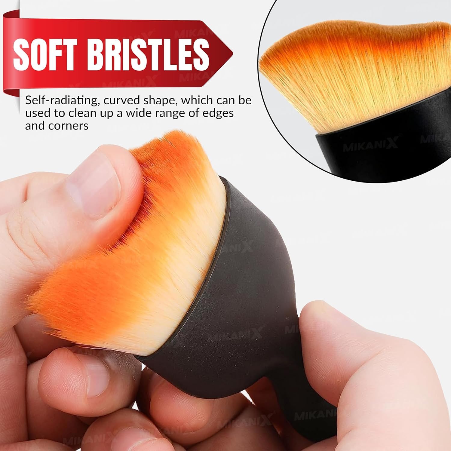 OBEROI'S TRADERS Car Interior Dust Remover Cleaning Brush Combo with Soft Bristles for AC Vent Dashboard, PC, Laptop, & Keyboard Cleaner Tool