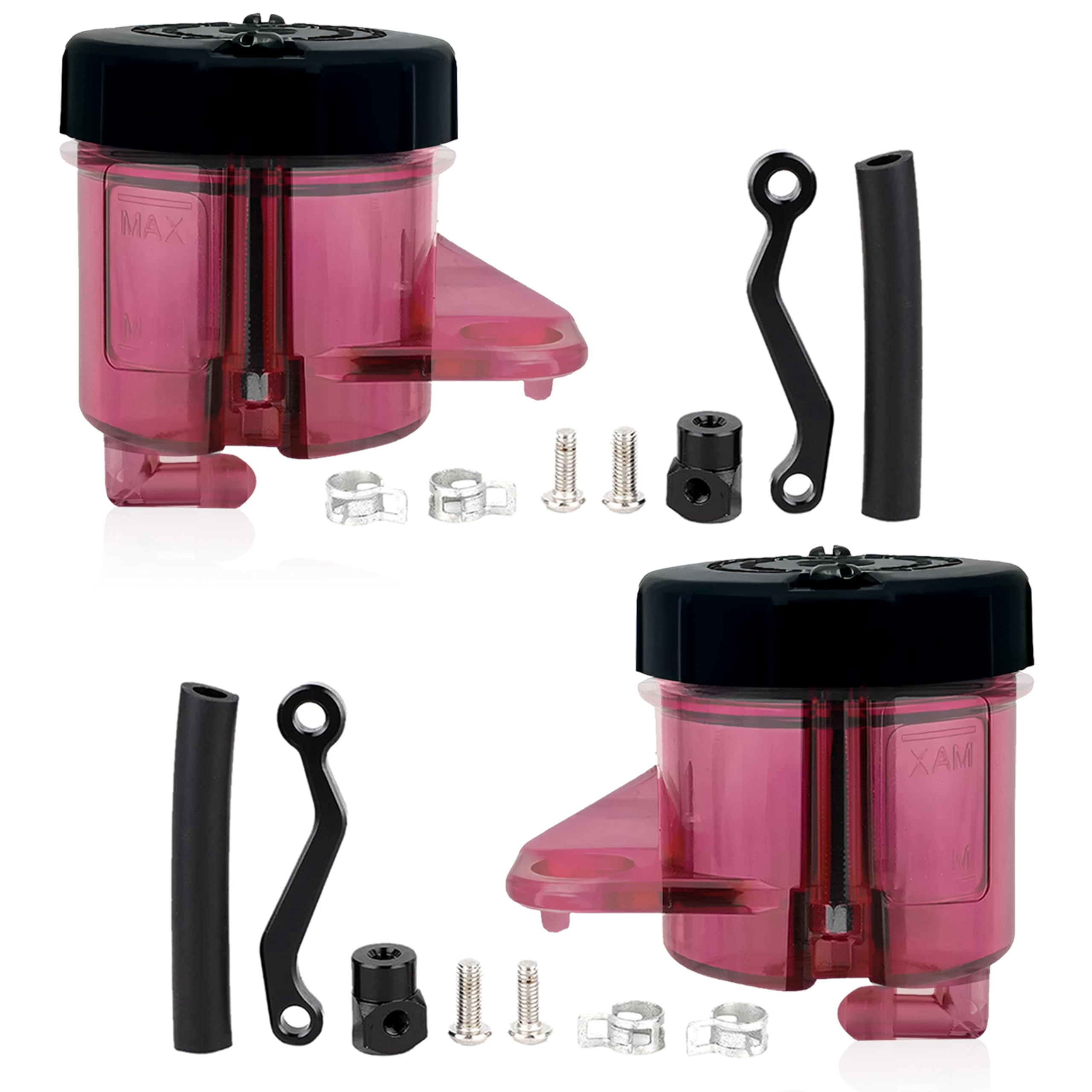 OBEROI'S TRADERS Universal Motorcycle Disc Brake Clutch Oil/Fluid Reservoir Can Cup Container (Red)