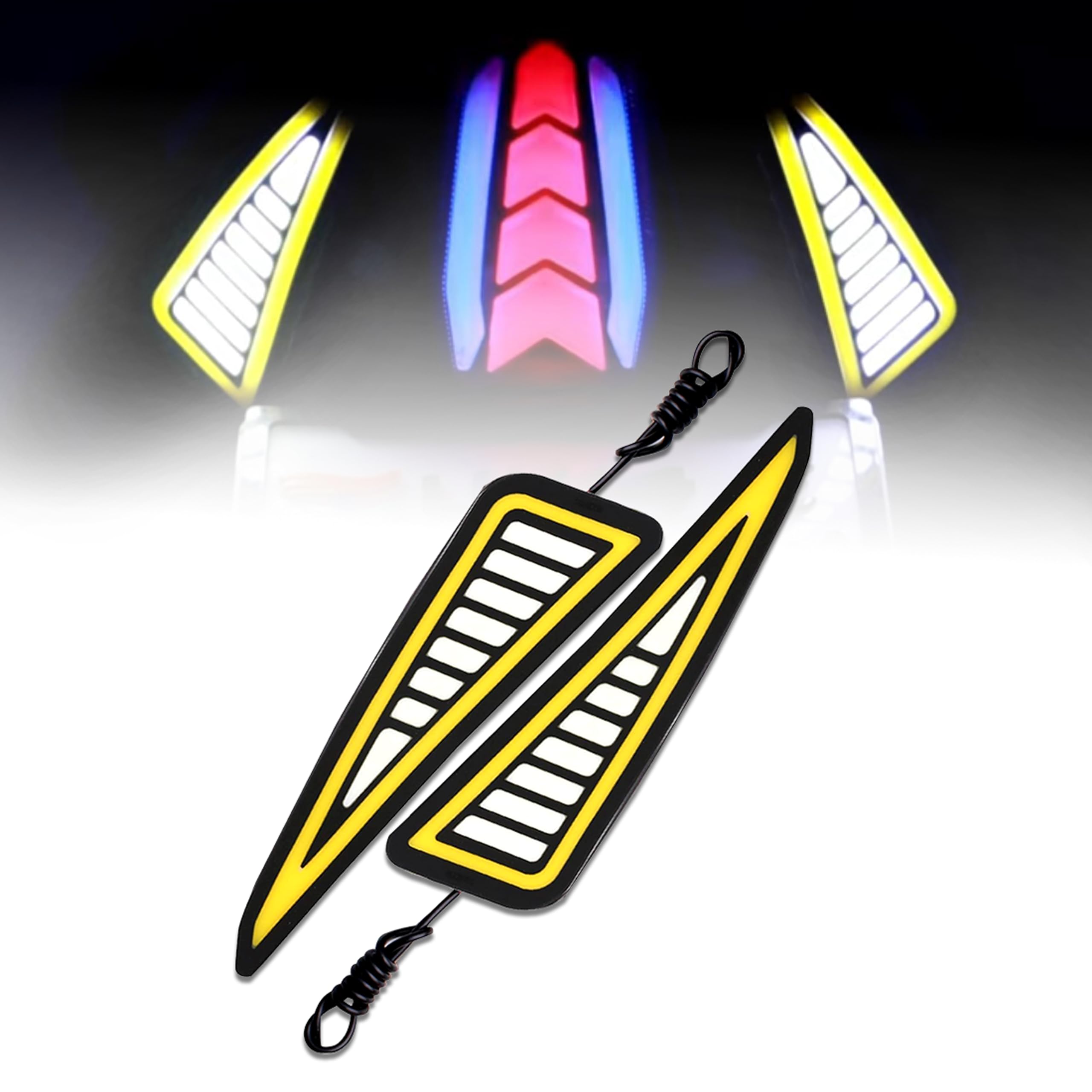 MIKANIX R15 V2 / V3 / V4 & M Waterproof Flexible Strip Rear DRL Light with Running LED Indicator For Yamaha R15 All Model Bikes