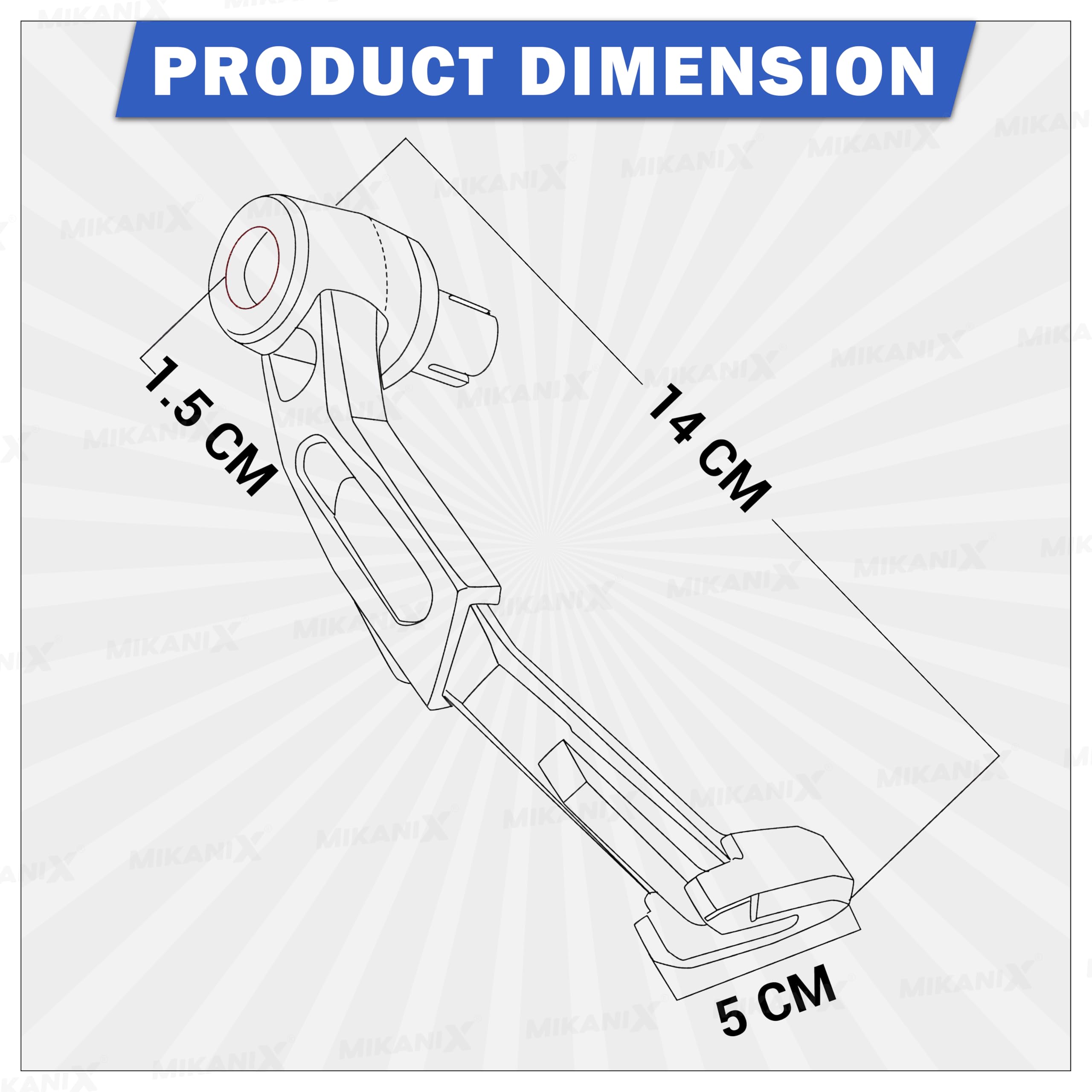 OBEROI'S TRADERS CNC Aluminium Motorcycle Handlebar Brake Clutch Lever Guard | Handle Bar End Protector | Handlebar Hand Guard Universal for All Bike