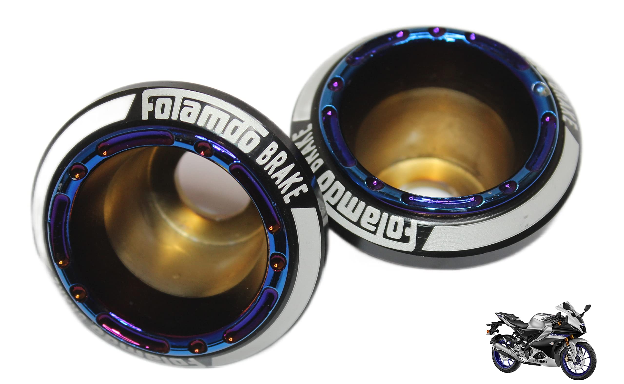 OBEROI'S TRADERS R15 V4 / M Wheel Frame Sliders/Fork Sliders/Wheel Axle Protector Bike Crash Guard Protector Fork Cover