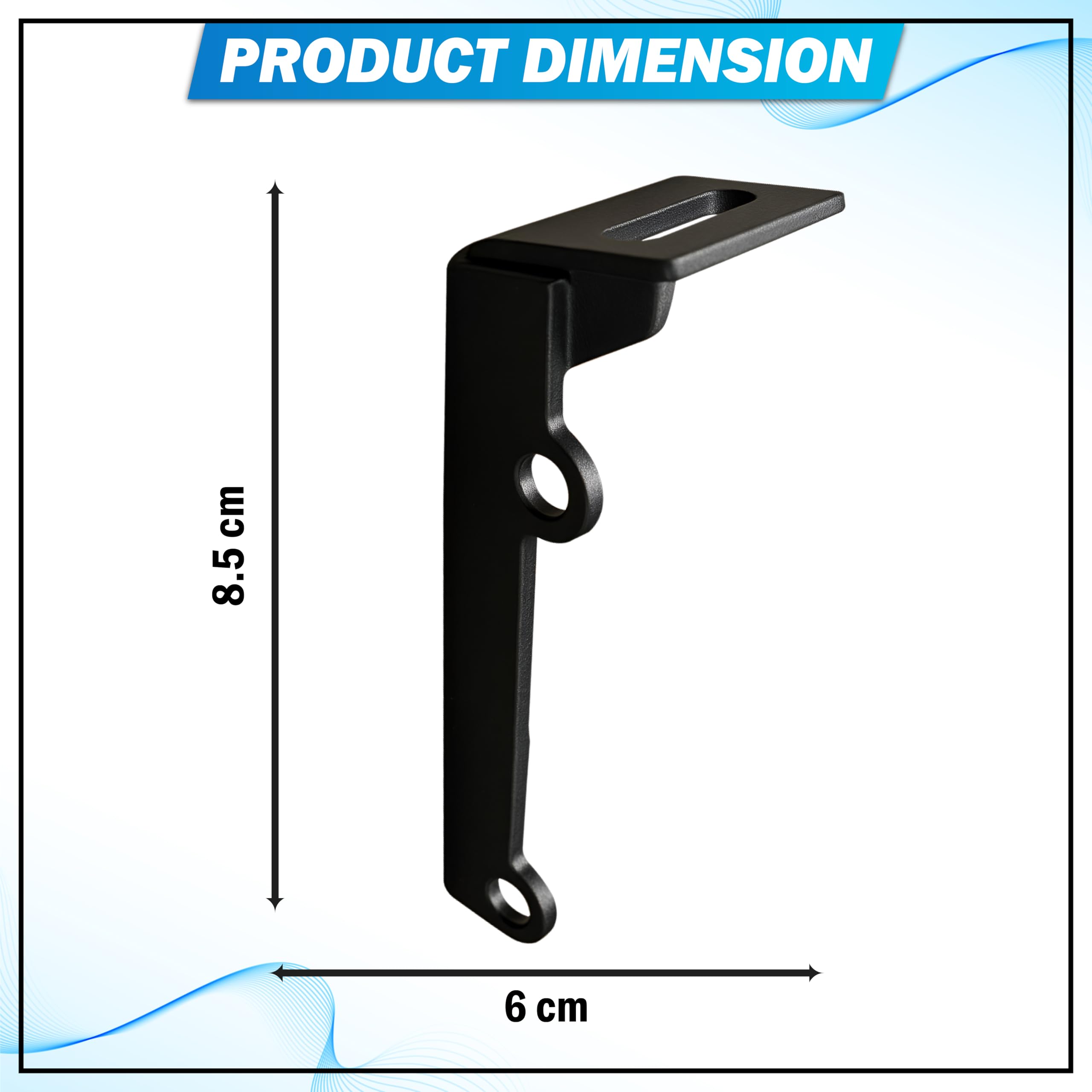 MIKANIX Super Meteor 650 Fog Light Mount | Metal Bracket for LED Fog Lamps & Auxiliary Lights | Rust-Free, Durable & Fog Lamp Mounting Clamp Black