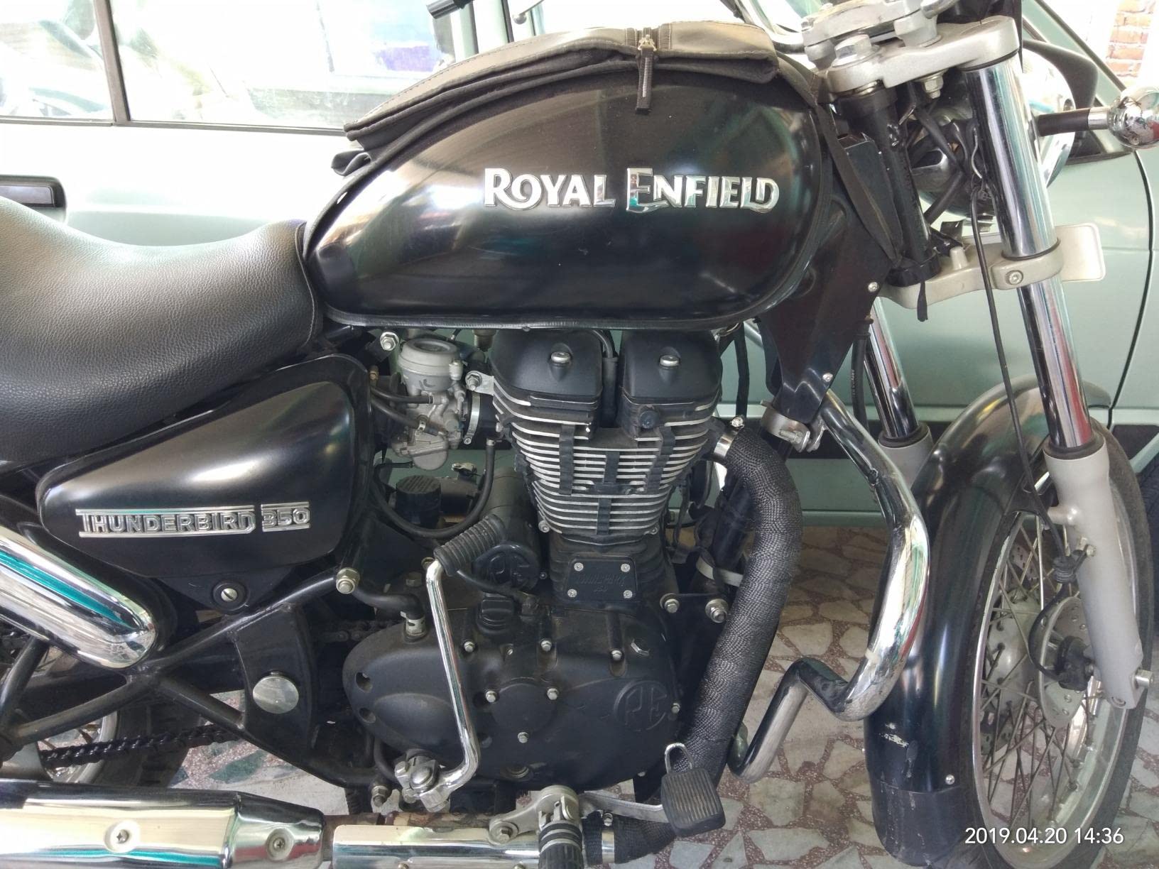 OBEROI'S TRADERS Silencer/Bend Pipe Wrap with Clamp Bike Exhaust Heat Shield Protector Compatible with Royal Enfield Bullet Classic Electra Twinspark (3Mtr, Black)