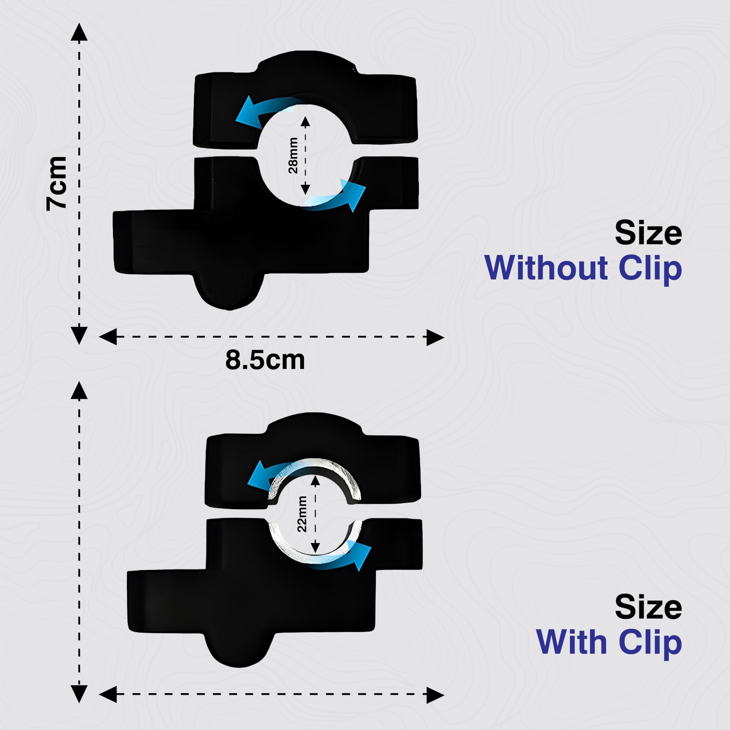 MIKANIX Pull-Back Handle Riser Black | Ergonomic Handlebar Lift & Setback Clamp Kit | CNC Aluminum Riser | Universal Fit for Bikes & Motorcycles