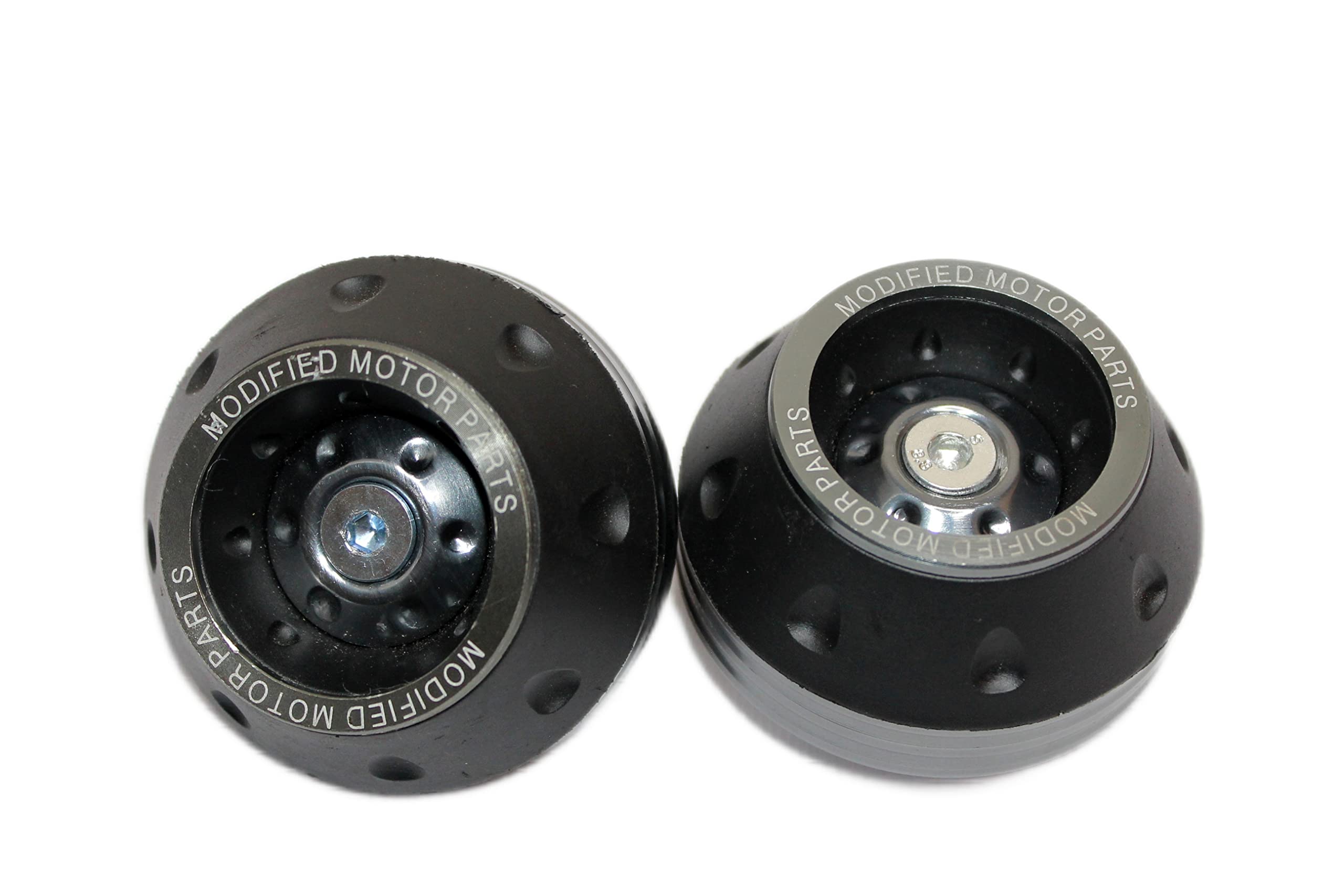 OBEROI'S TRADERS Universal Black Wheel Frame Sliders/Fork Sliders/Wheel Axle Protector Bike Crash Guard Protectors For All Bikes