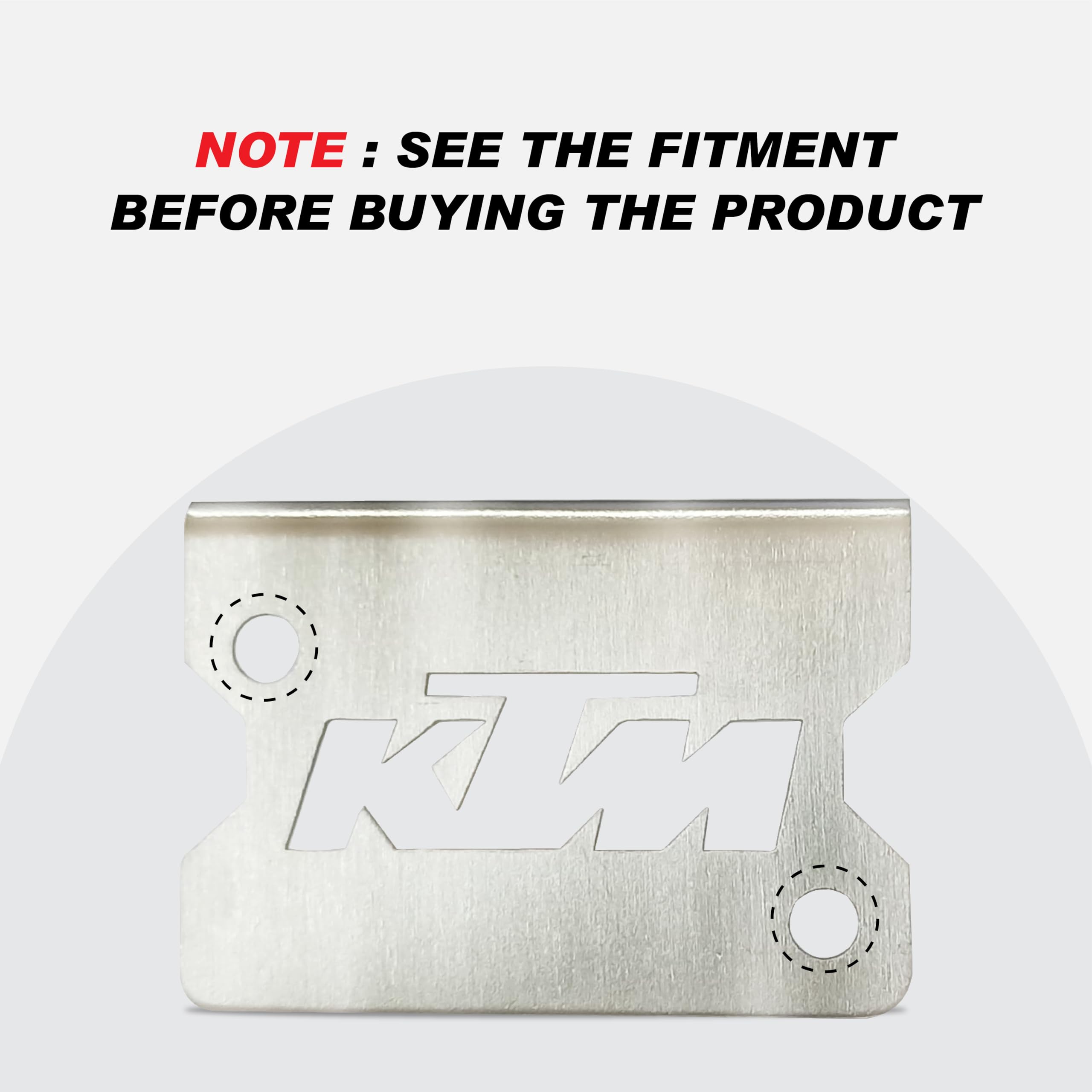 MIKANIX Stainless Steel Brake Oil Reservoir Cap Guard for Duke & RC | Ready to Race Laser Cut Cover | Compatible with Duke 125/200/250/390 & RC 125/200/250/390 | Premium Accessory