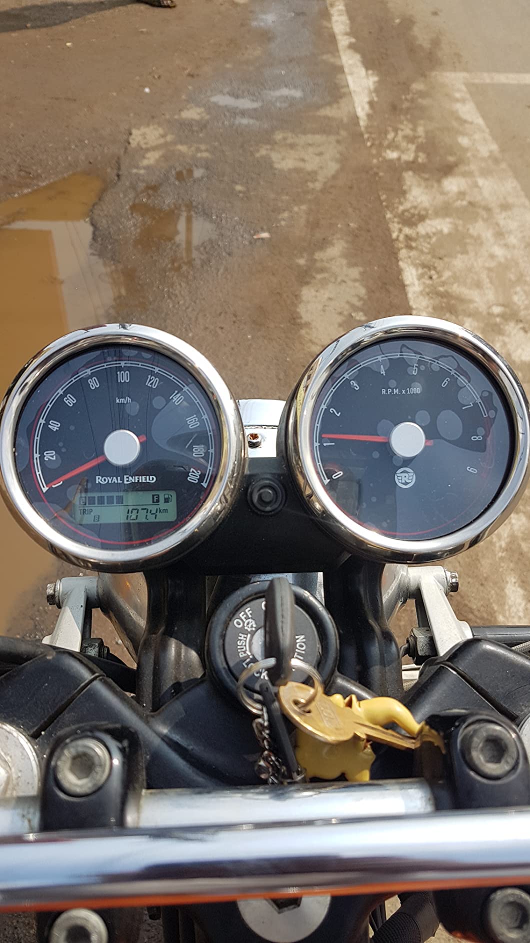 OBEROI'S TRADERS Bike Speedo Meter Display Screen Guard Tempered Anti Scratch Protector for Interceptor 650 & Continental GT 650.