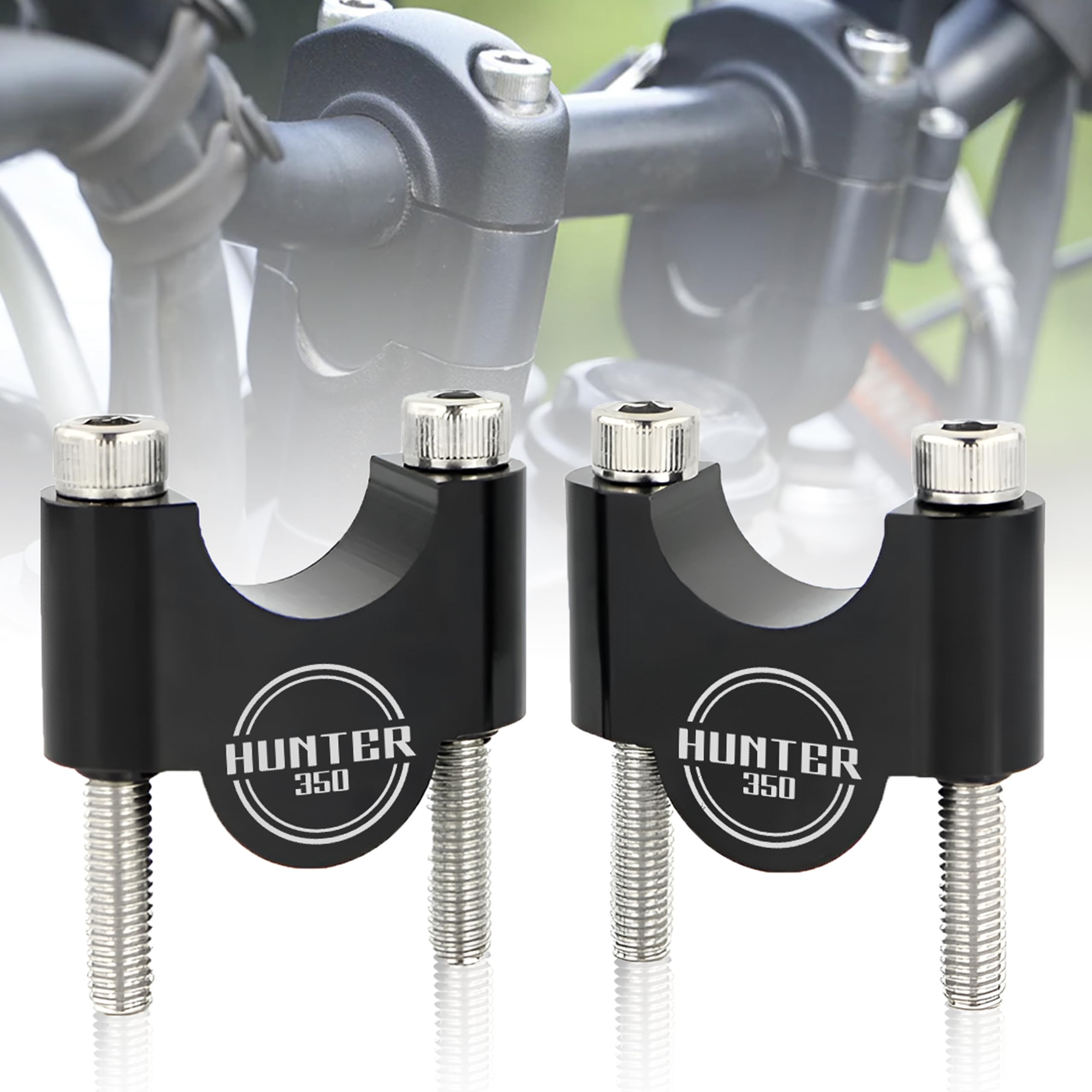 OBEROI'S TRADERS 1 YEAR WARRANTY Premium Handle Riser/Raiser Handlebar Height Riser Clamp Compatible For RE Hunter 350