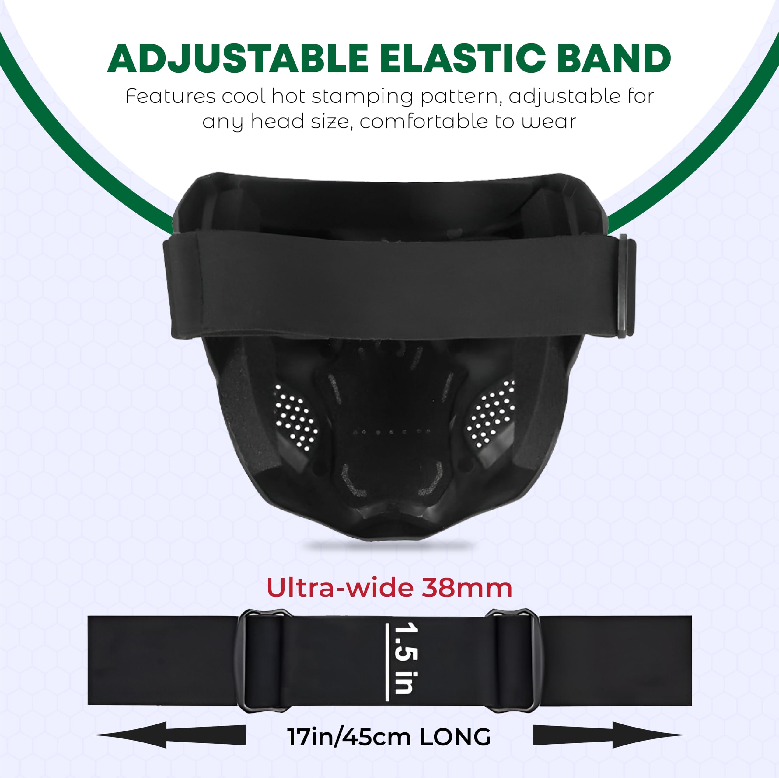 MIKANIX Skull Face Mask with Rainbow Goggle for Bike Riding, UV Protective Anti-Scratch Eyewear | Windproof Dust Shield for Cycling, Off-Road, Racing | Unisex Motorcycle Face Cover