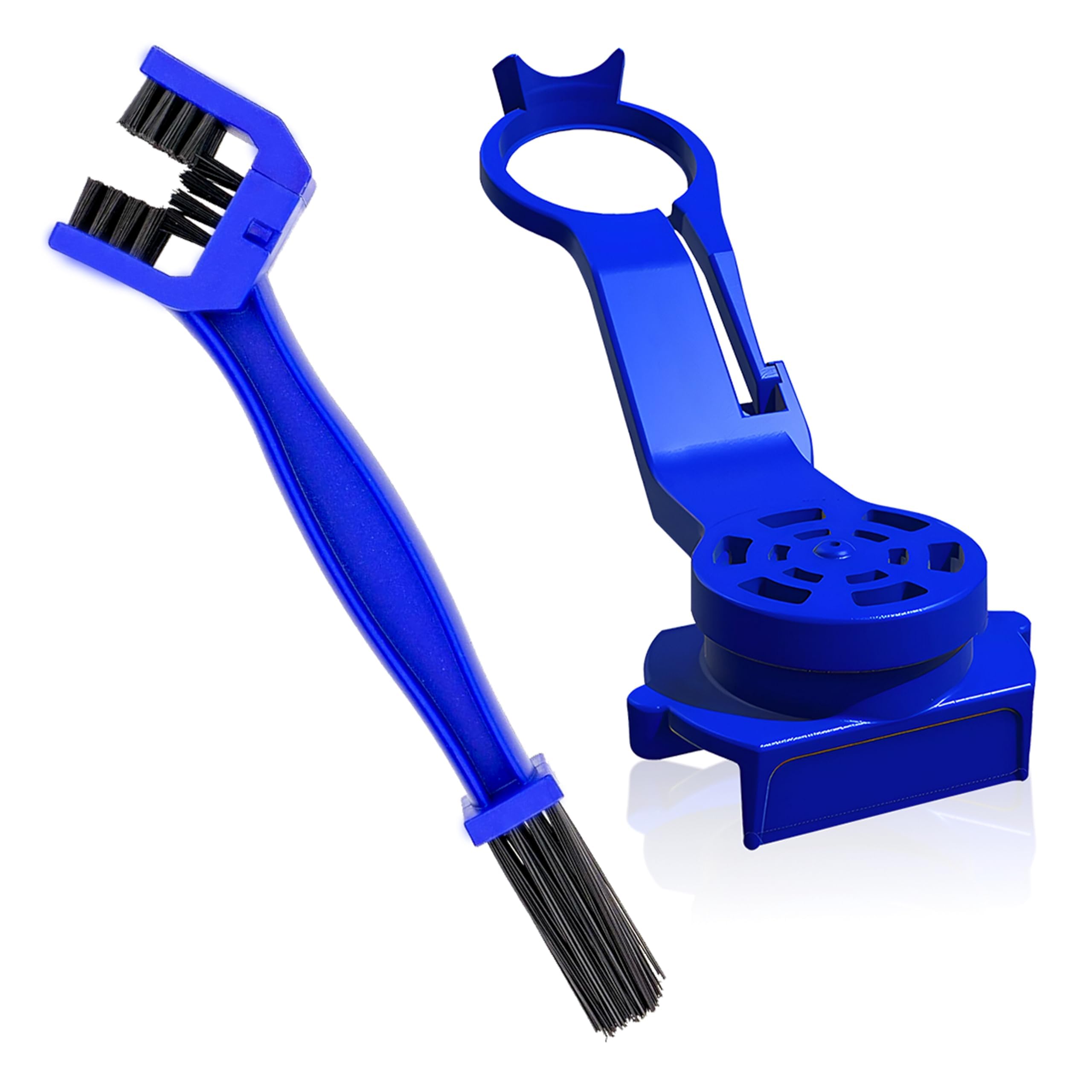 OBEROI'S TRADERS Motorcycle Chain Oiler/Dispenser & Cleaning Brush Combo I Universal Chain Lubrication Tool for Chains I Bike Chain Cleaner & Lube Spray Attachment Kit