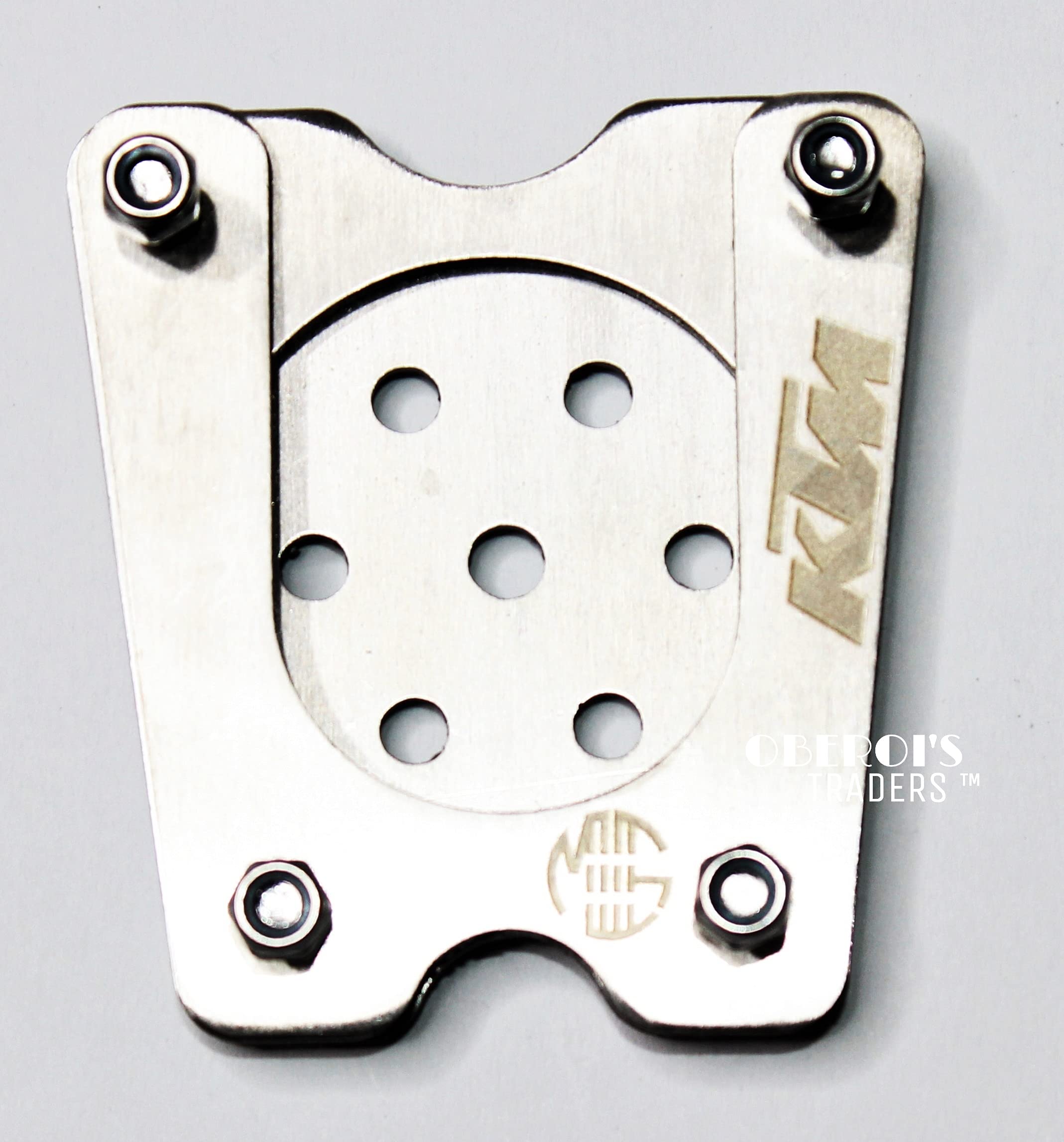 OBEROI'S Traders Premium Stainless Steel Side Stand Extender Compatible with/for KTM Duke and RC All Models