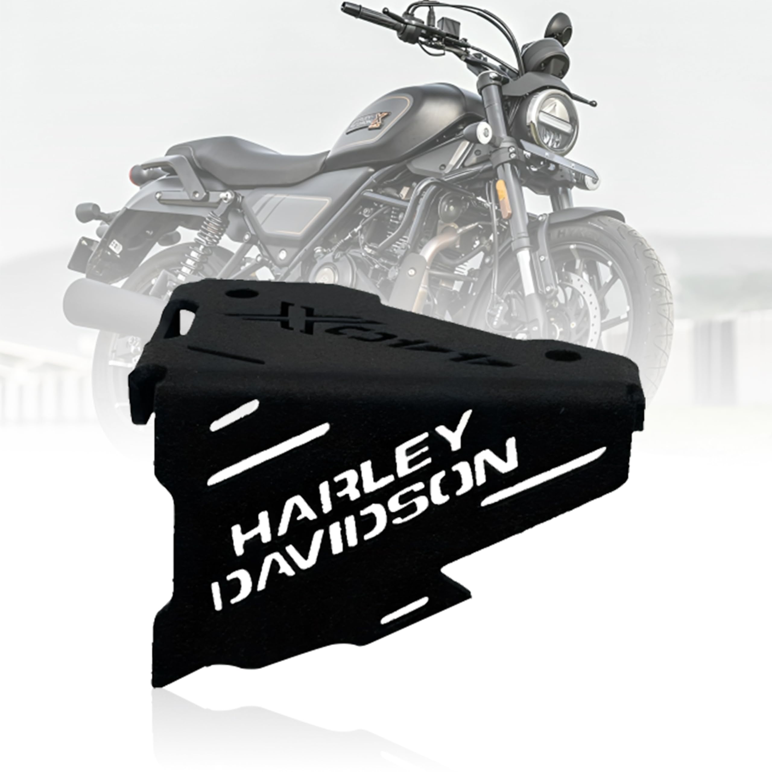 OBEROI'S TRADERS Bike Stainless Steel Front Disc Brake Fluid Reservoir Oil Cap | Container Guard Protector Cover For Harley Davidson X440