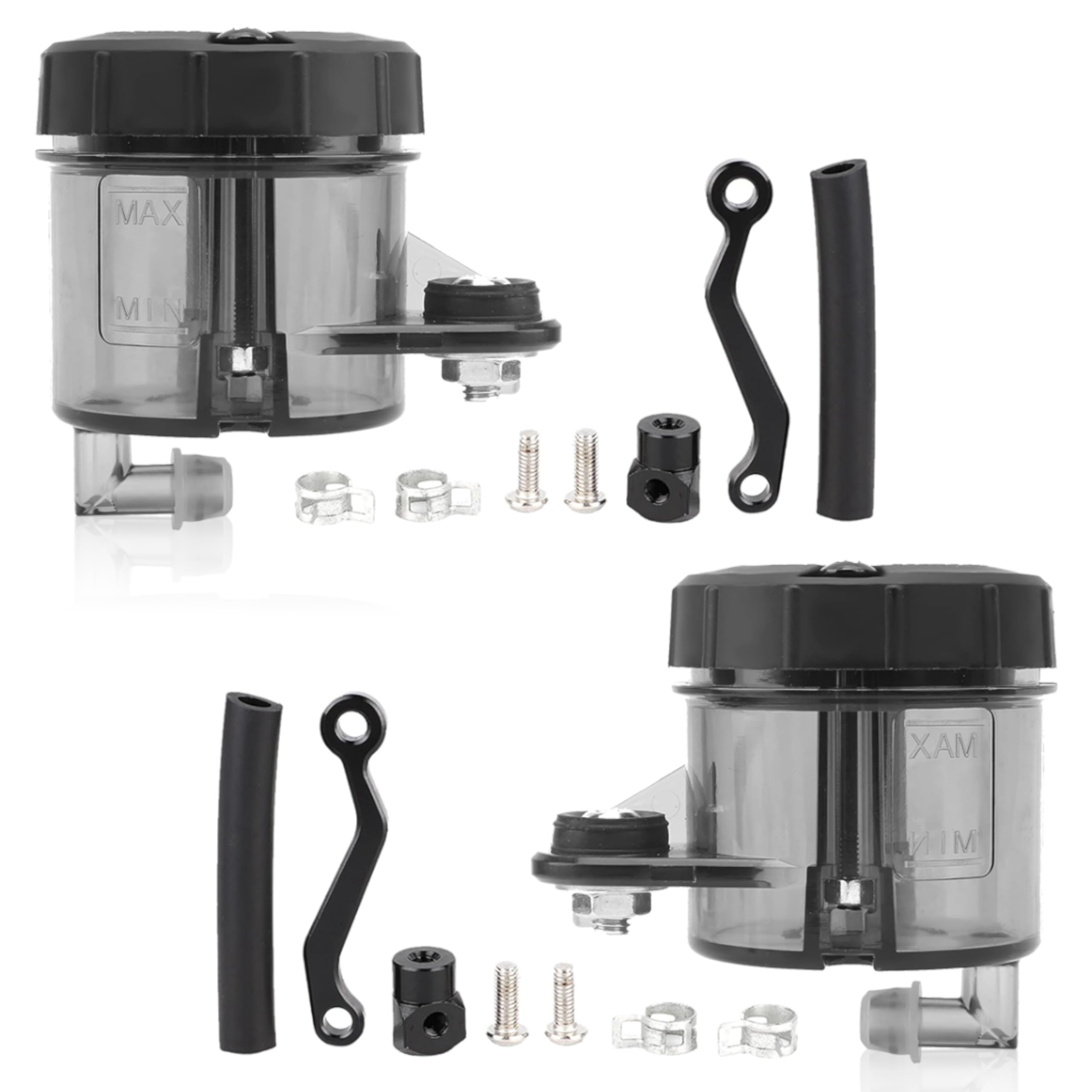 OBEROI'S TRADERS Universal Motorcycle Disc Brake Clutch Oil/Fluid Reservoir Can Cup Container (Black)