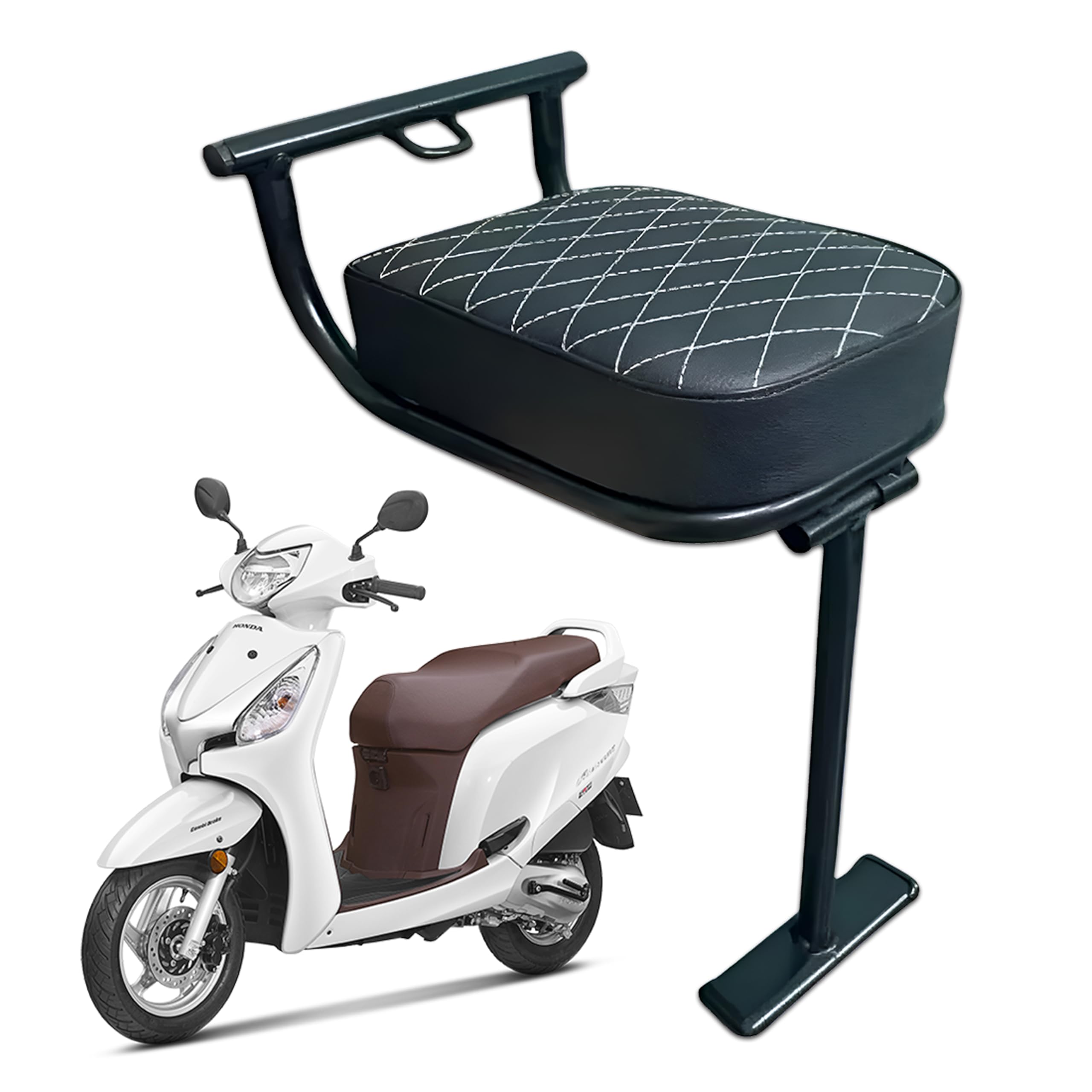 Mikanix Baby Seat for Scooty | Foldable | Safety & Comfort Ride for Honda Aviator Variants