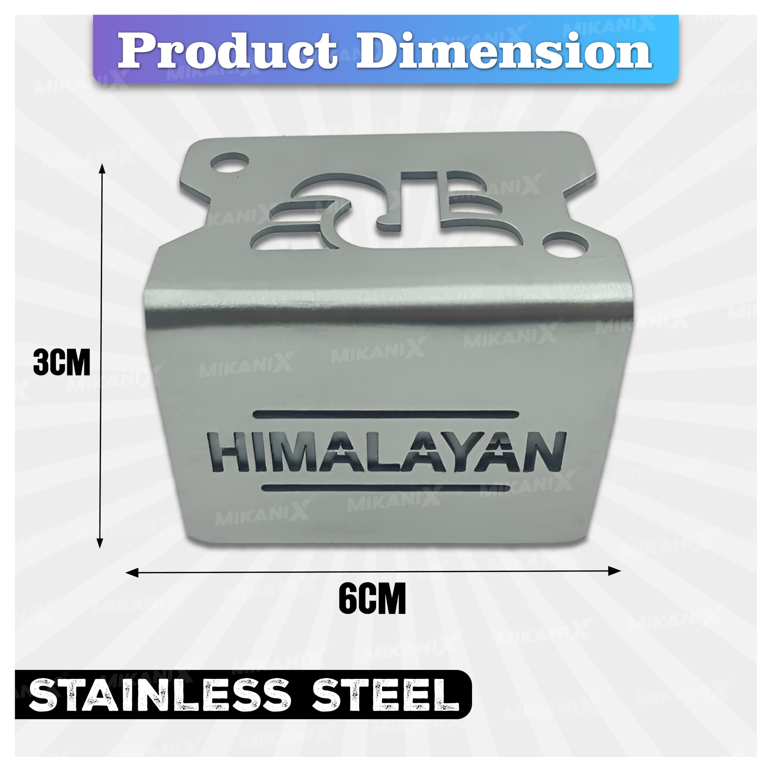 OBEROI'S TRADERS Stainless Steel Disc Brake Fluid Oil Reservoir Cap/Cover Oil Container Guard Compatible with All Royal Enfield Motorcycles