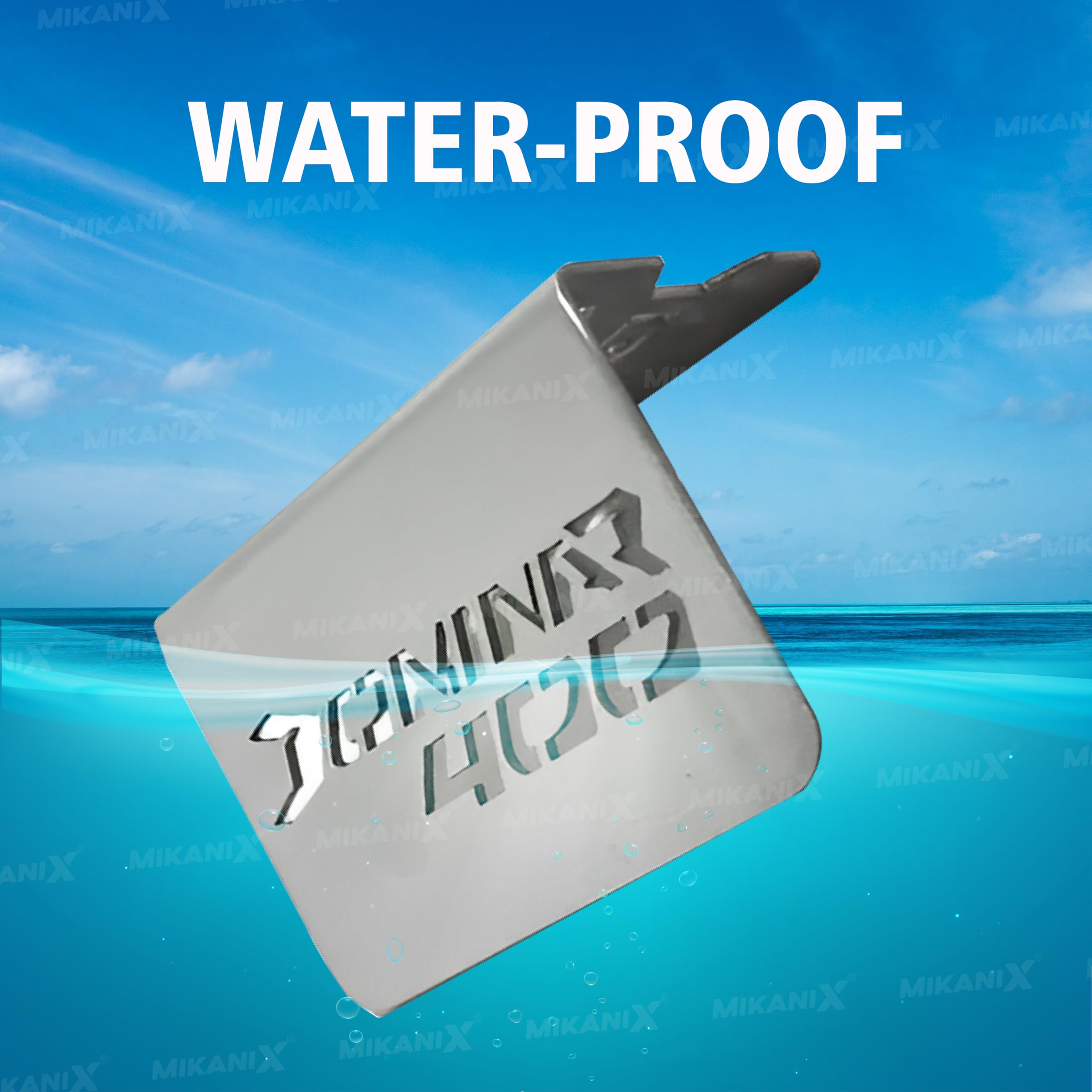 BSO Oberoi's Traders Brushed Stainless Steel Front Disc Brake Master Cylinder Guard For Bajaj Dominar (All Models)