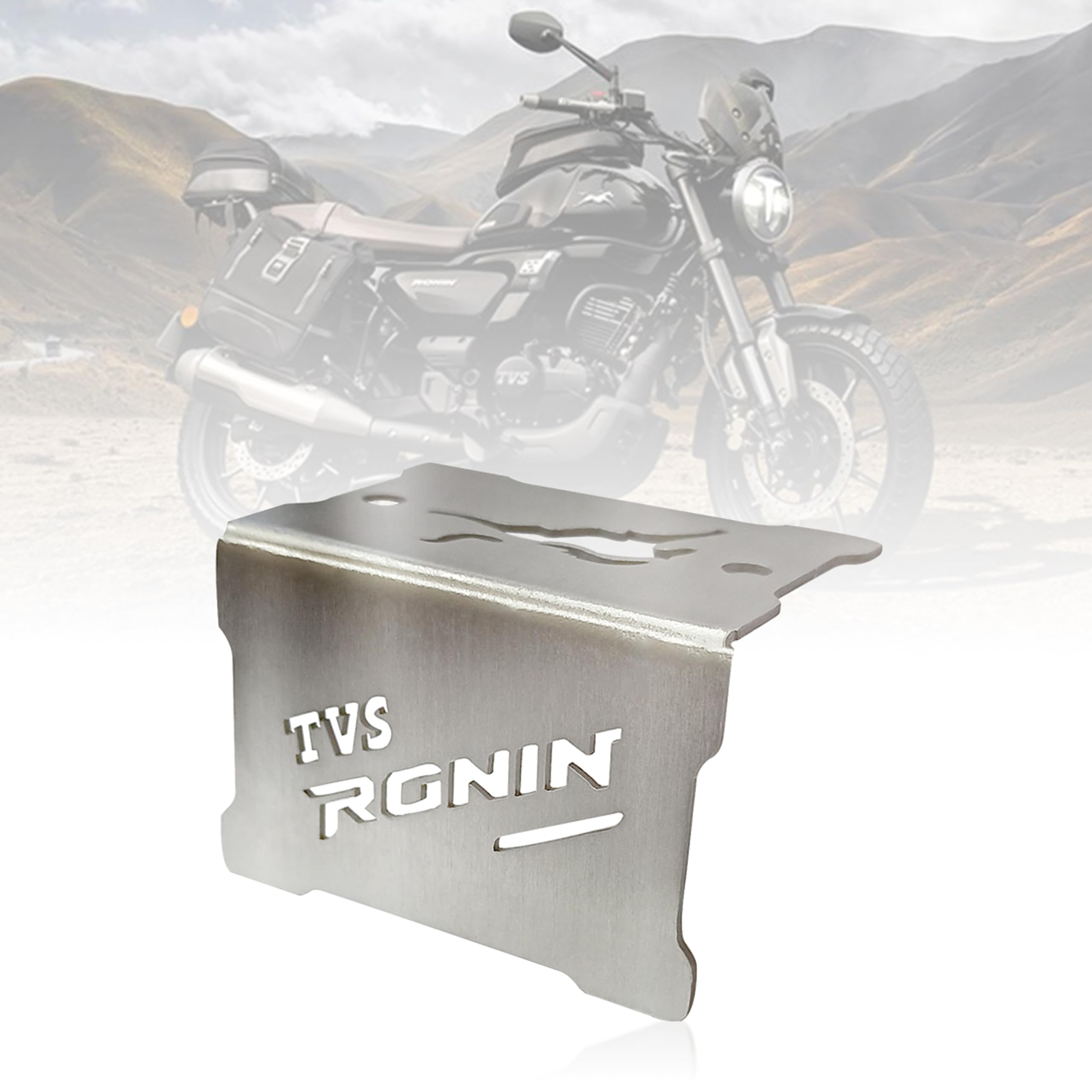 MIKANIX Stainless Steel Front Brake Oil Cap Guard for Ronin | Disc Brake Fluid Reservoir Protector Cover | Premium Bike Accessories