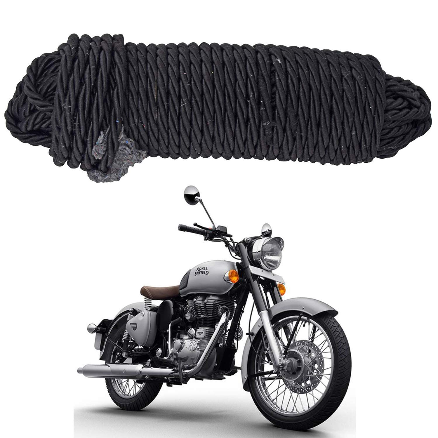 OBEROI'S TRADERS Bullet Nylon Leg Guard Rope/Crash Guard Rope, 28 Meter Extra Long for Meteor 350, Classic 350, 350 Twin Spark, Reborn 350, Continental GT 650