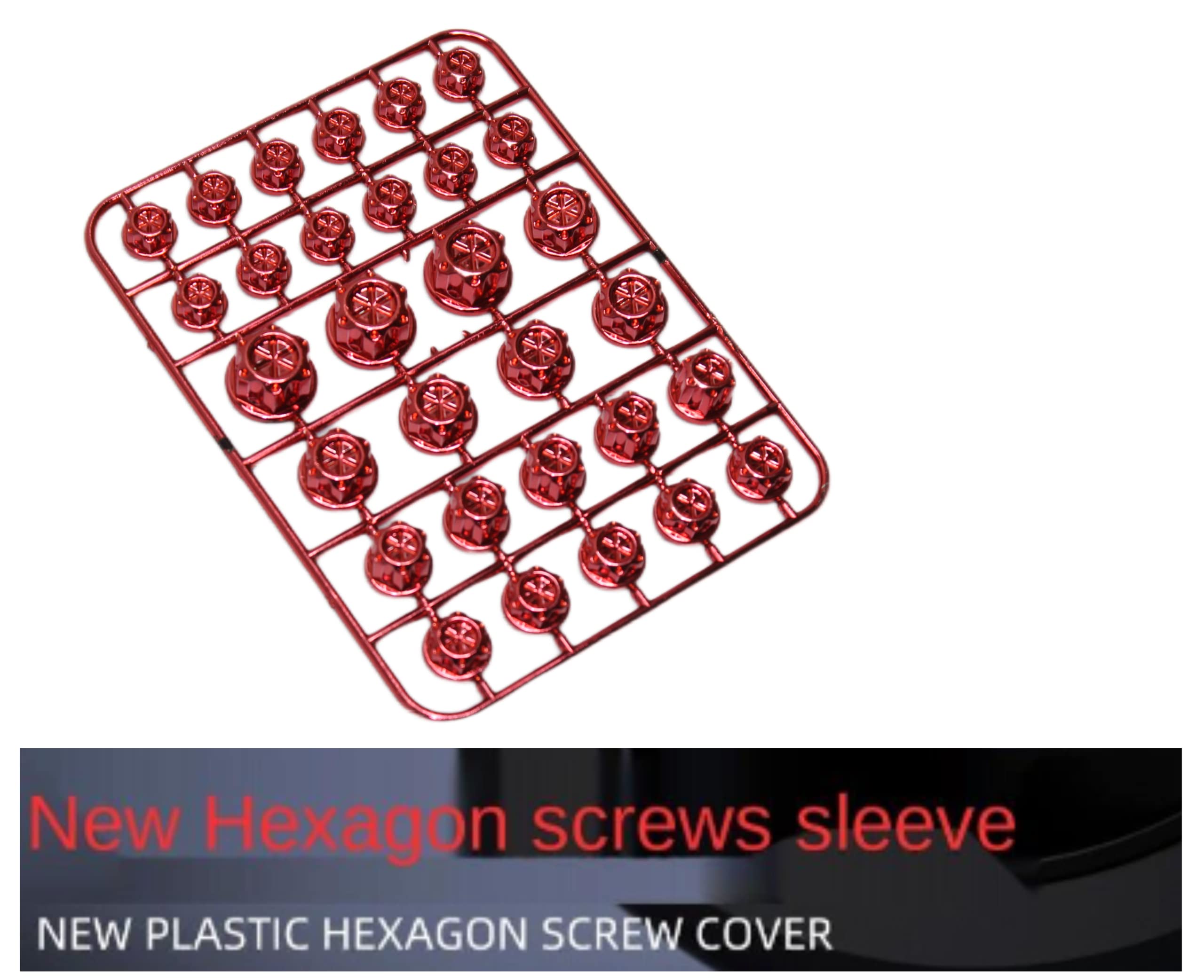 OBEROI'S TRADERS 30 Pcs, Bike Screw Cap, Nut Bolt Cap Cover Protector Fairing Kit for All Motorcycle