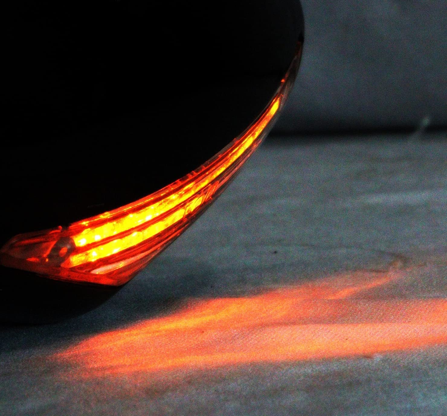 MIKANIX R15 V3.0 Adjustable Rear View Dual Side Mirror with LED Turn Signal Indicator for Bike