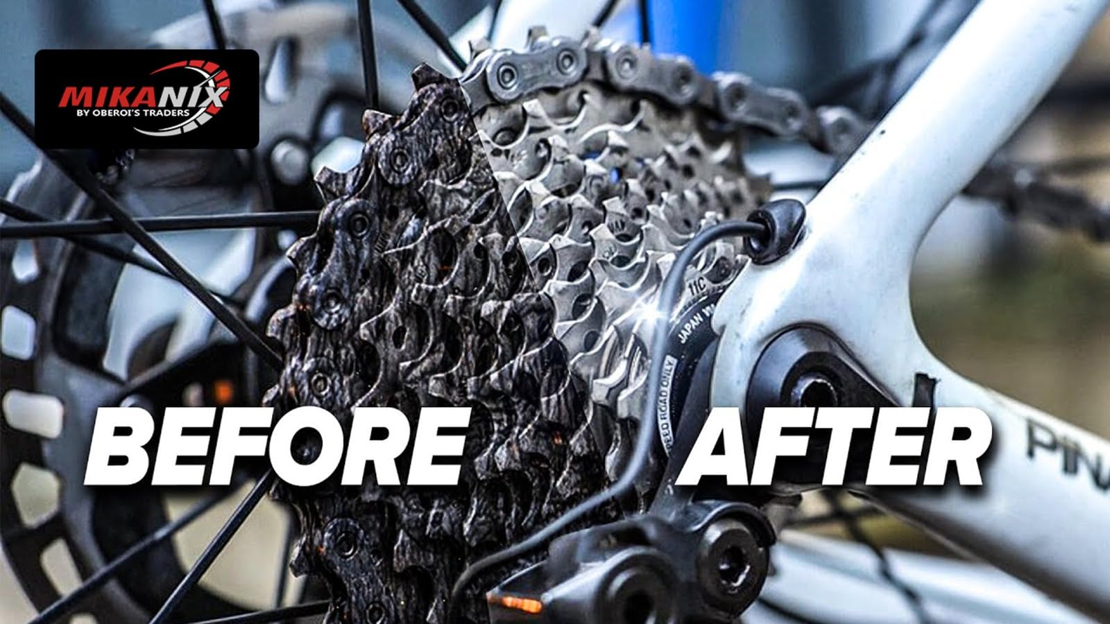 OBEROI'S TRADERS Bike Chain Lubricant and Chain Cleaner Spray With Cleaning Brush For Motorcycle and Bicycle