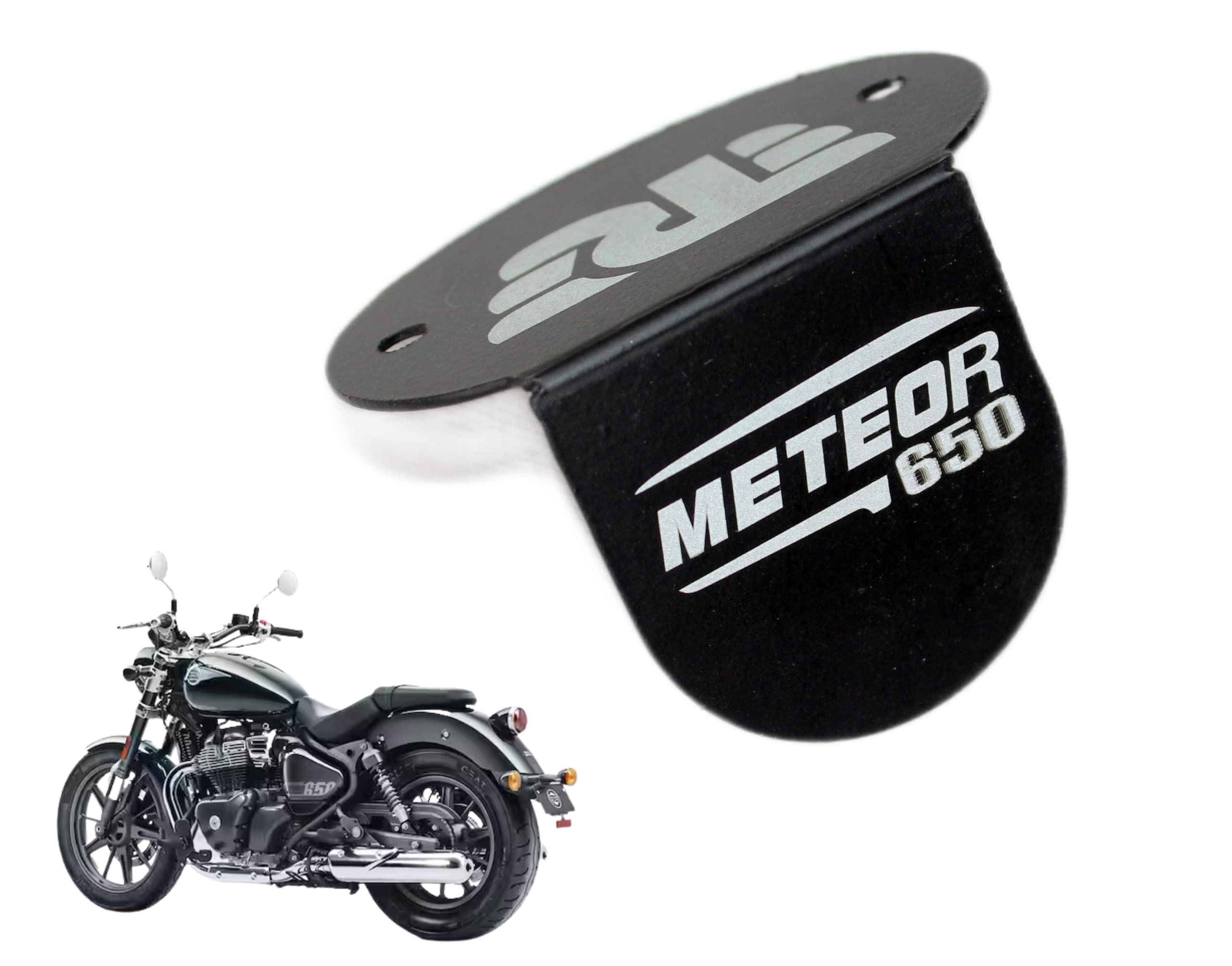 OBEROI'S TRADERS Super Meteor 650 Front Disc Brake Oil/Fluid Reservoir Cap Cover Guard Protector for Royal Enfield