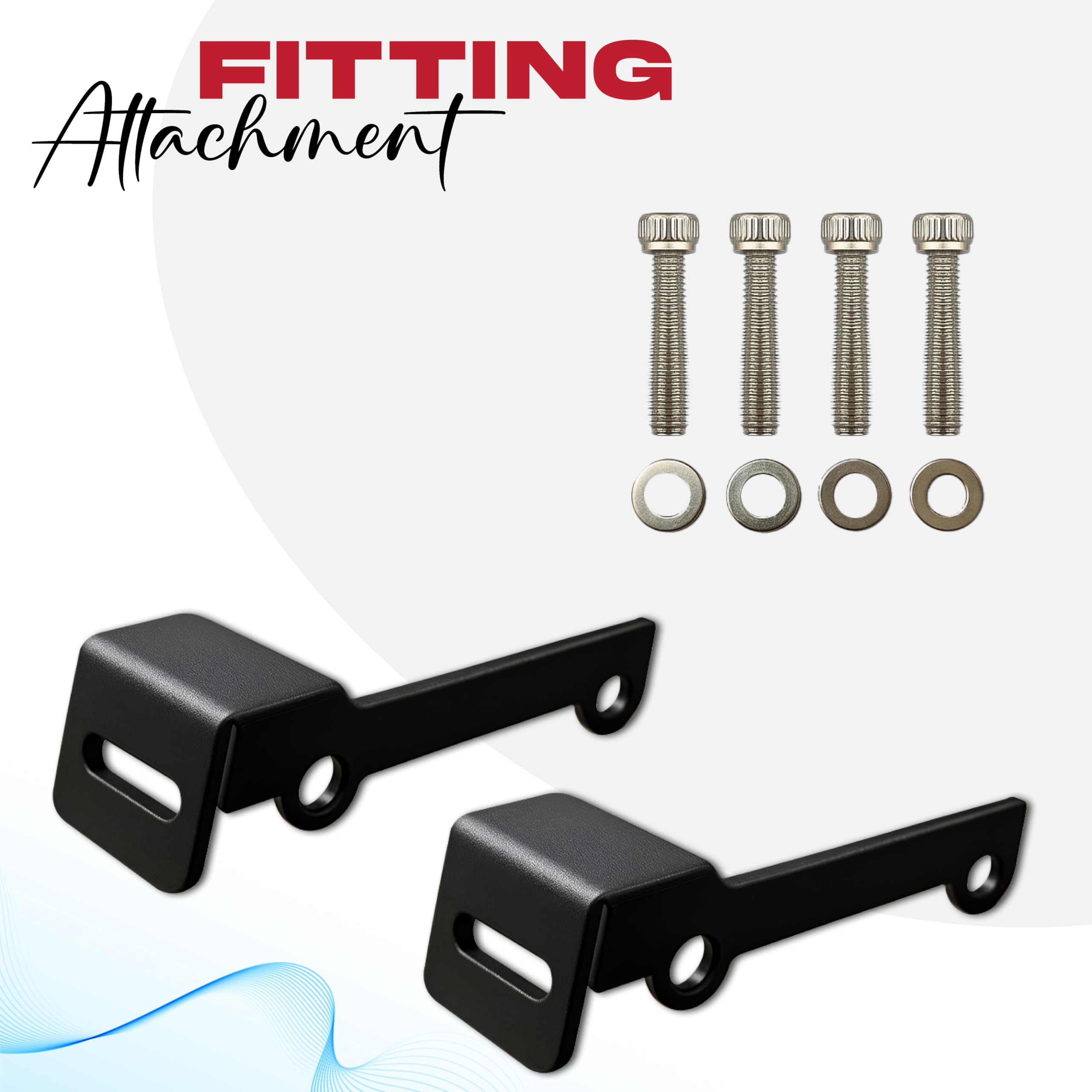 MIKANIX Super Meteor 650 Fog Light Mount | Metal Bracket for LED Fog Lamps & Auxiliary Lights | Rust-Free, Durable & Fog Lamp Mounting Clamp Black